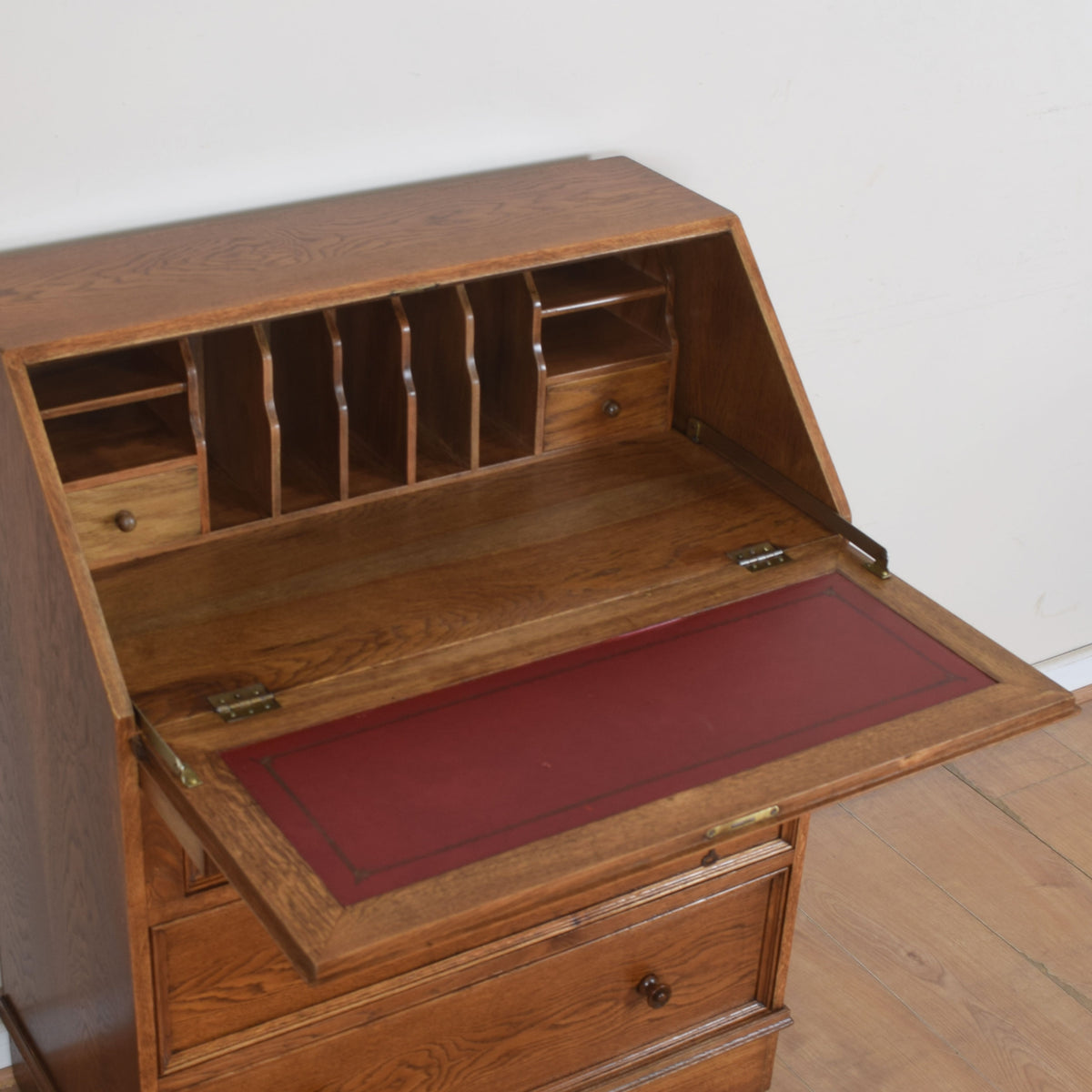 Oak Linenfold Bureau