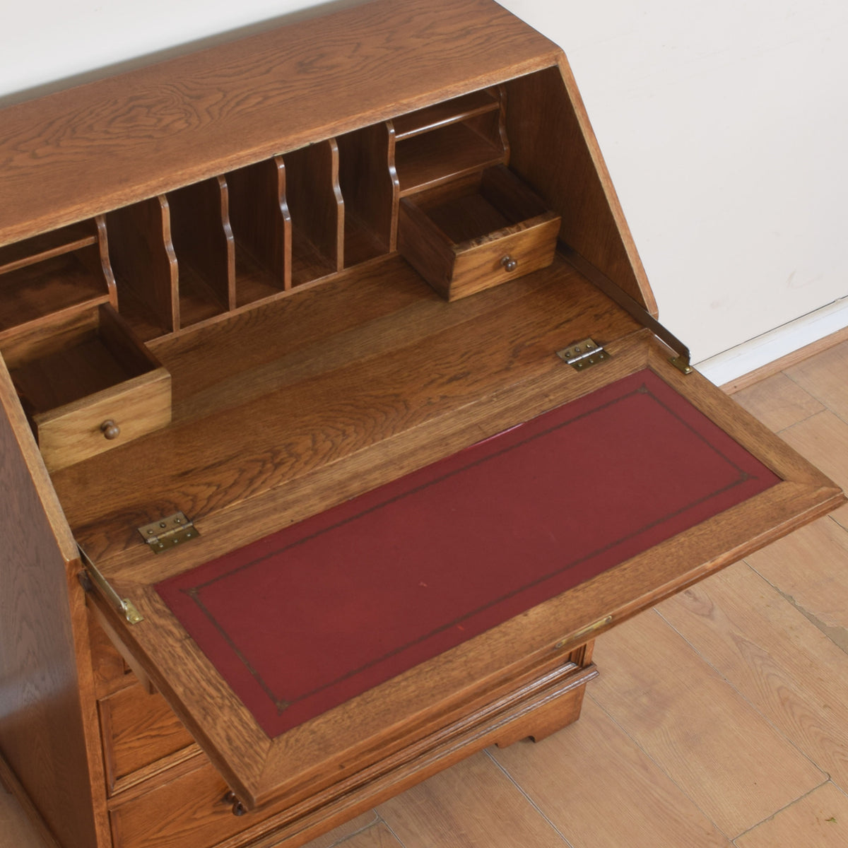 Oak Linenfold Bureau