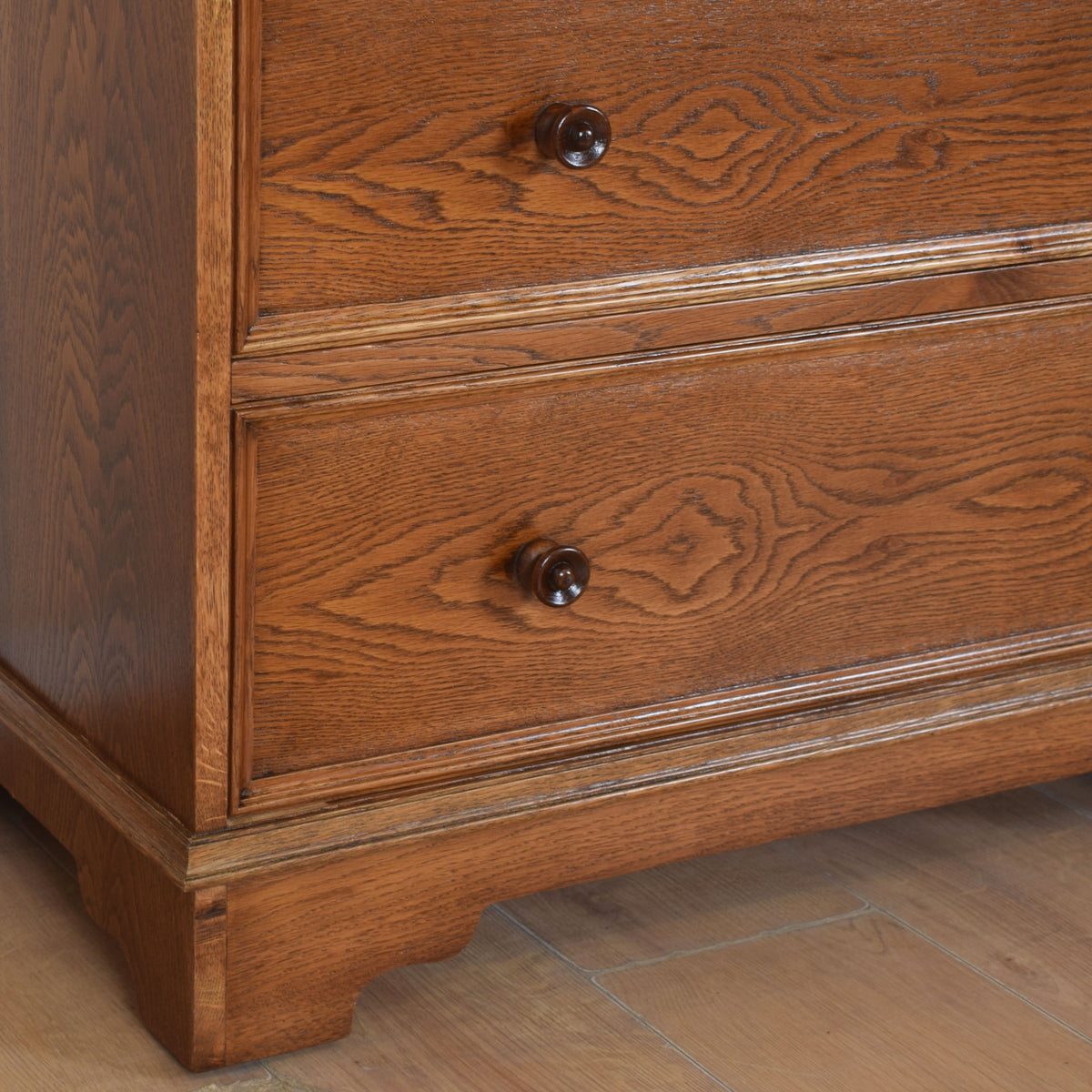 Oak Linenfold Bureau