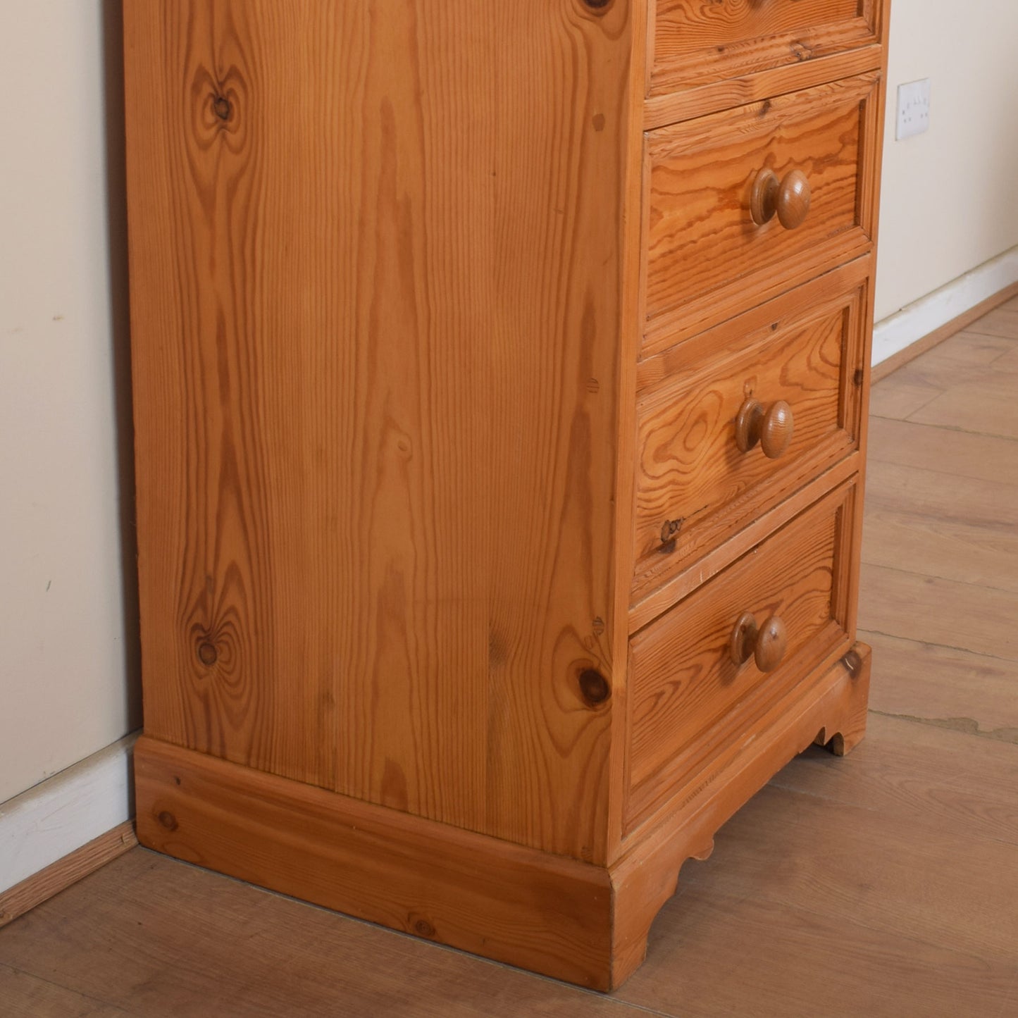 Slim Pine Chest of Drawers