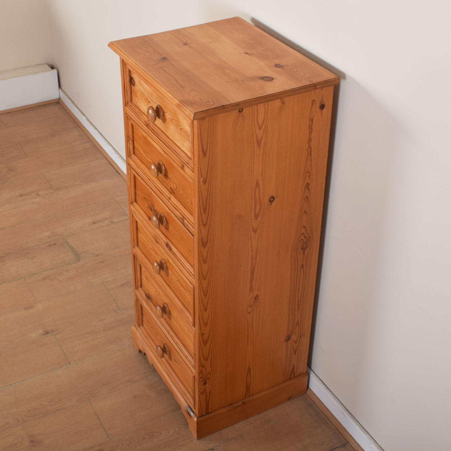Slim Pine Chest of Drawers