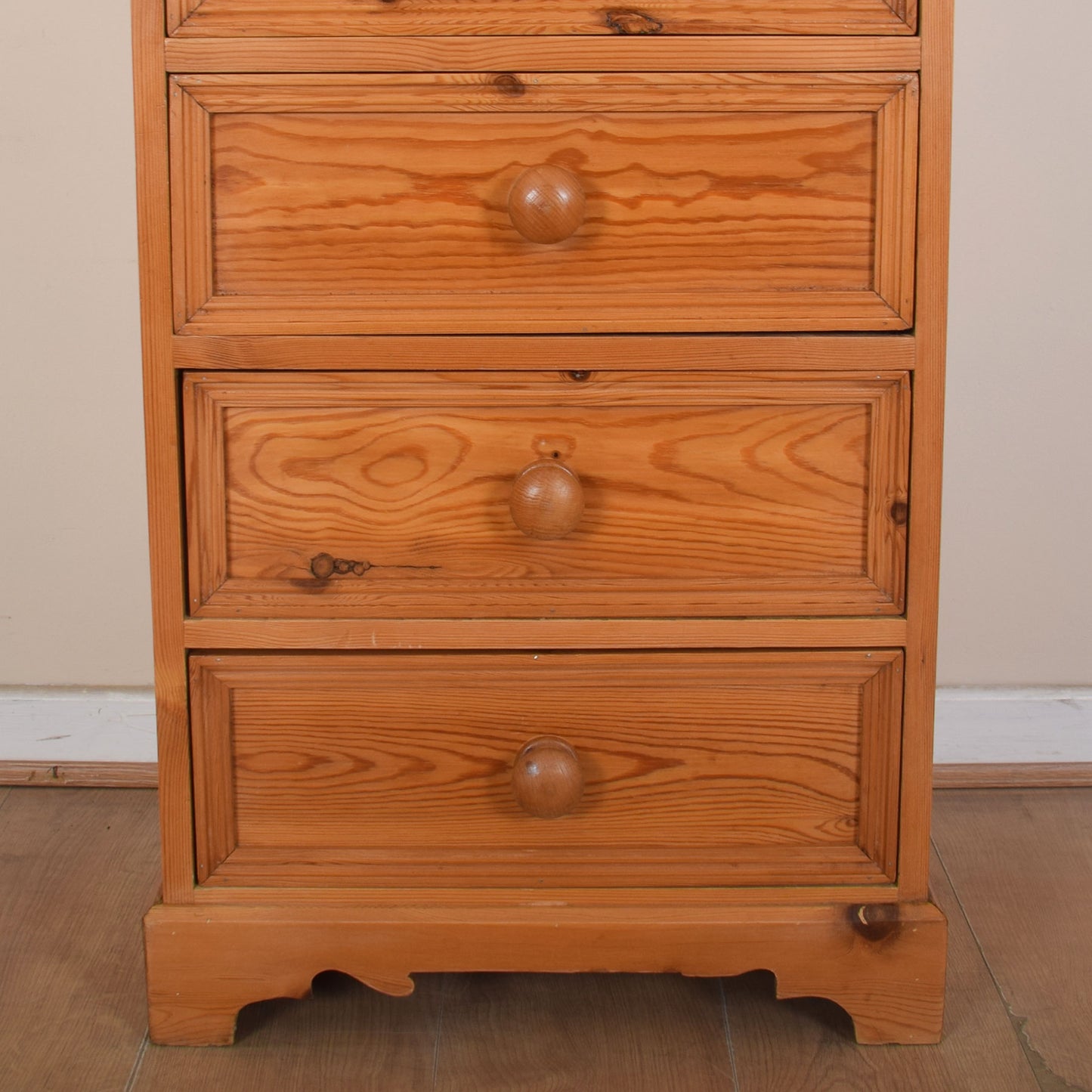 Slim Pine Chest of Drawers