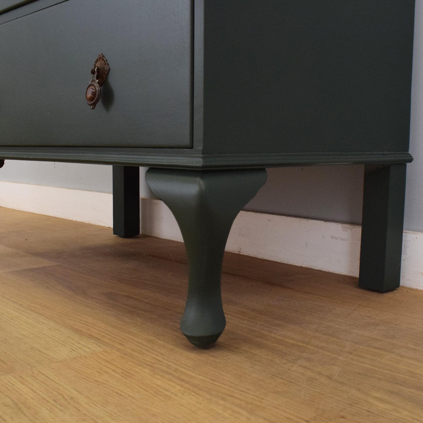 Painted Mahogany Veneer Chest of Drawers