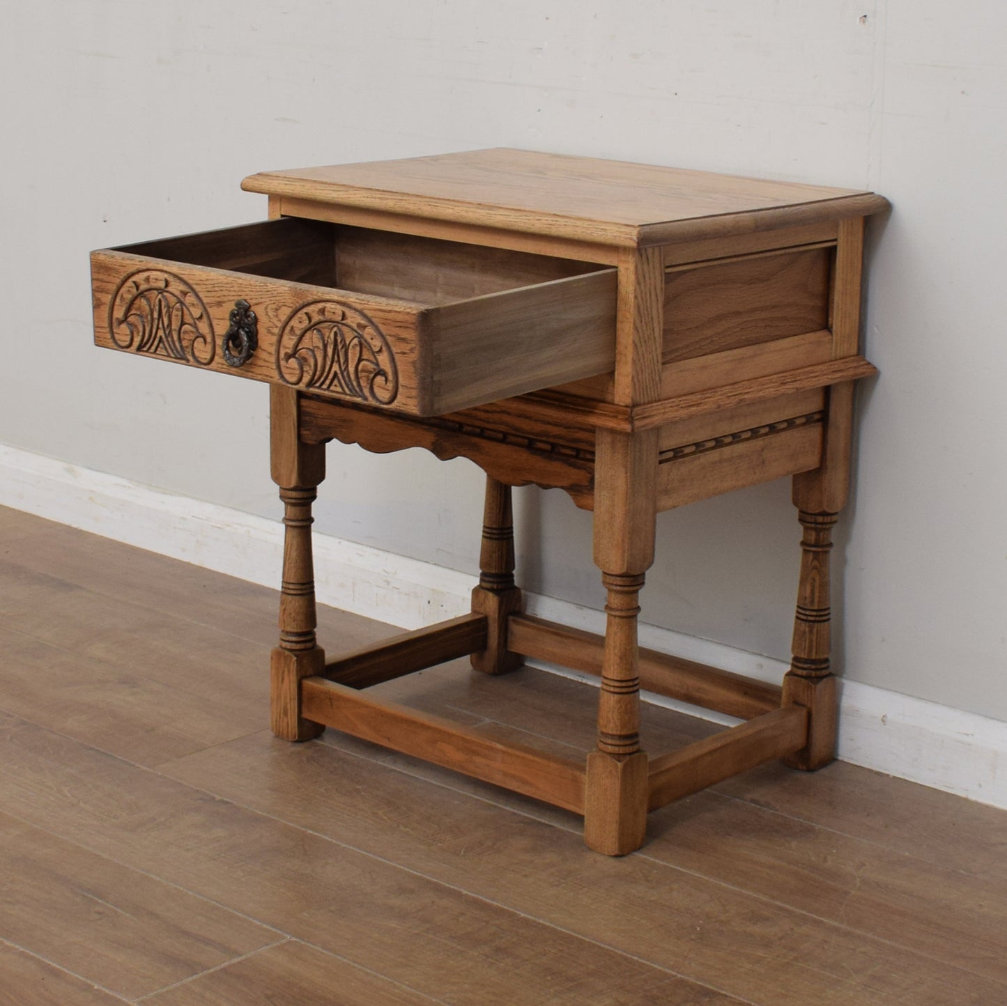 Restored Oak Hall Table