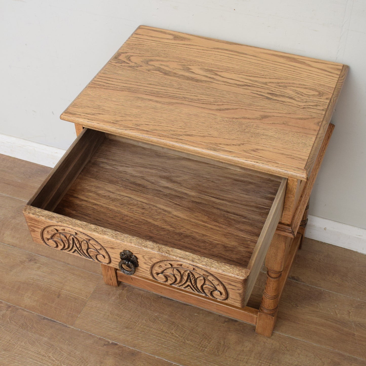 Restored Oak Hall Table