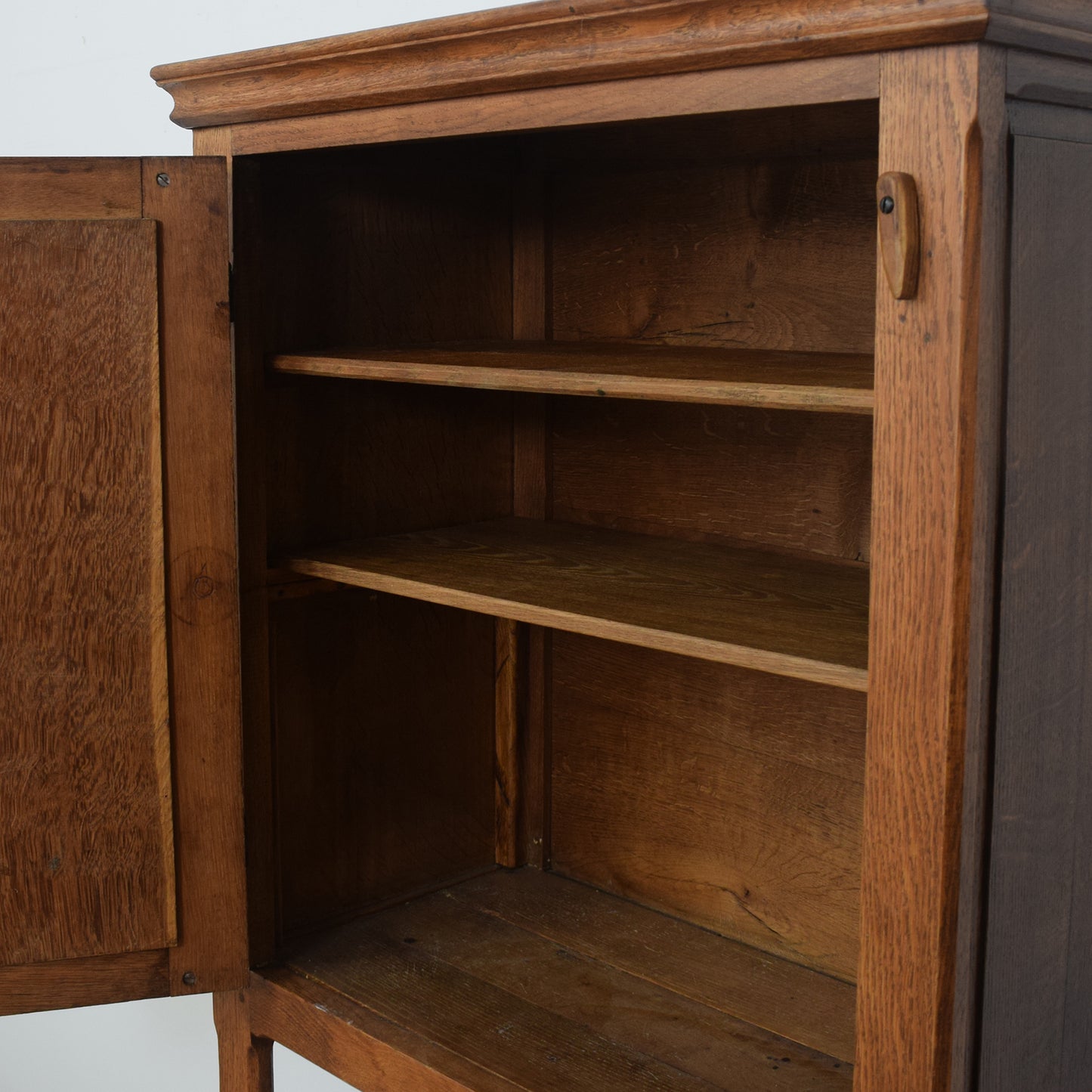 Tall Oak Storage Cabinet