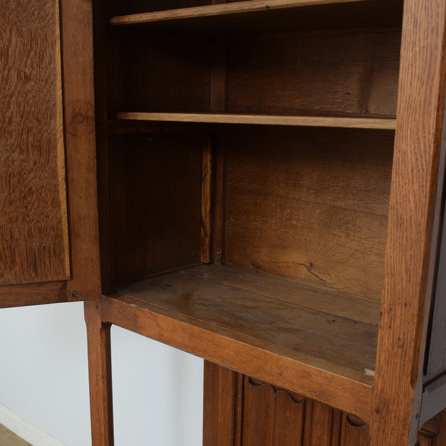 Tall Oak Storage Cabinet