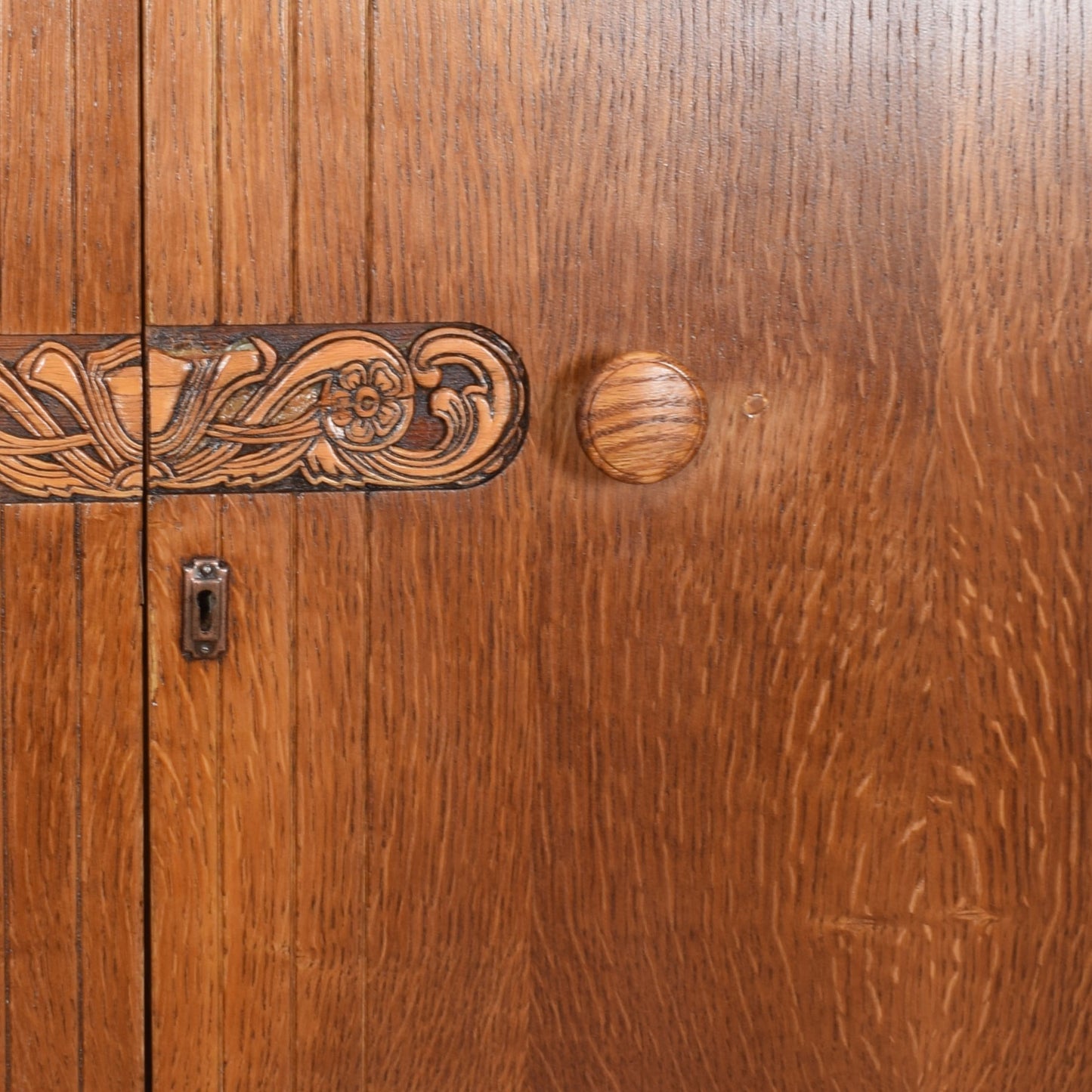 Art Deco Oak Tallboy