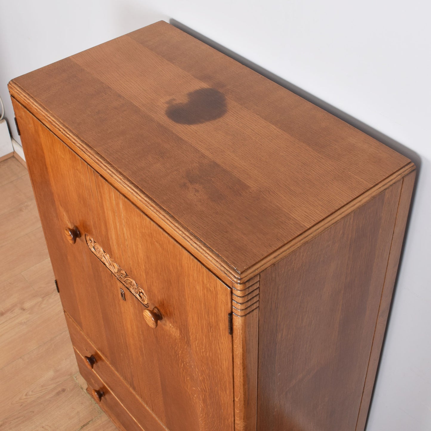 Art Deco Oak Tallboy