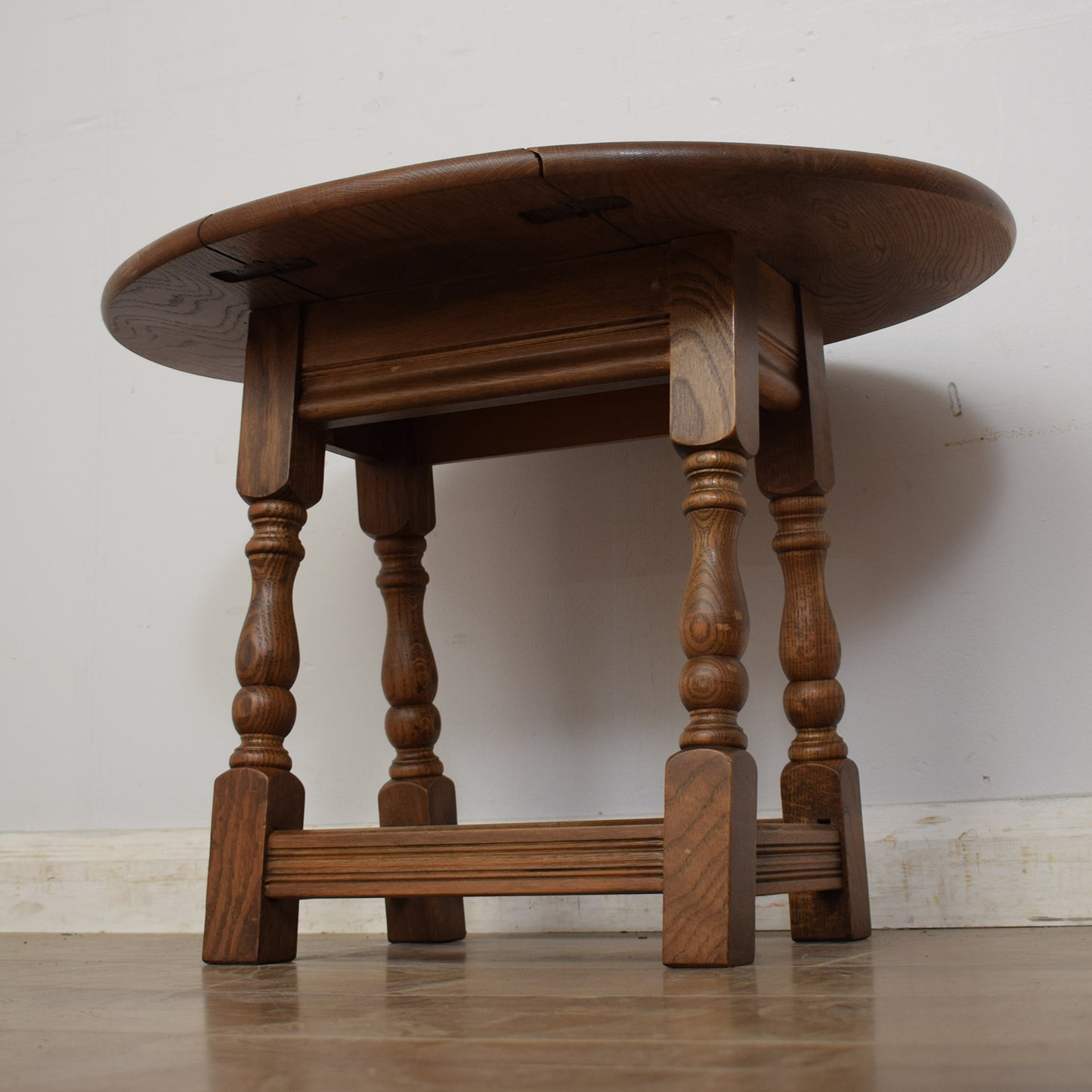 Oak Swivel-Top Table