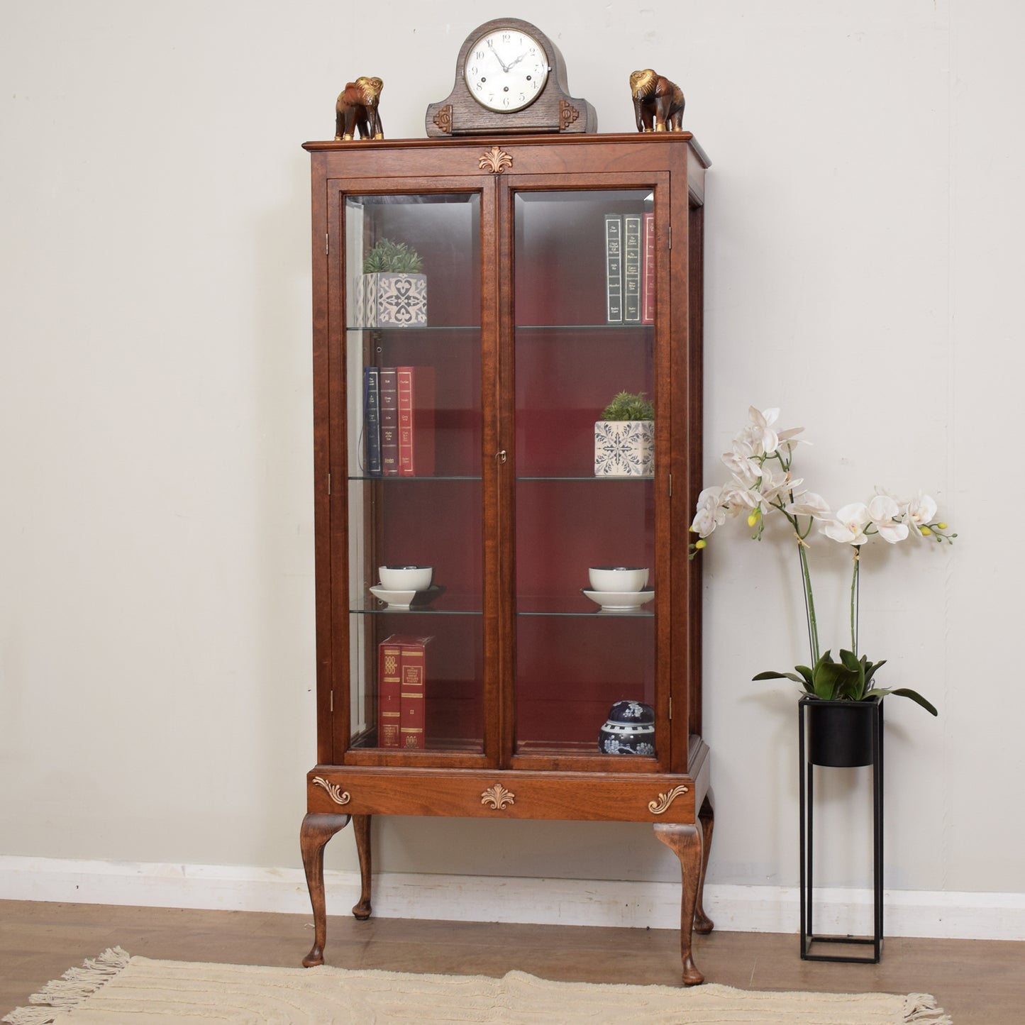 Vintage Mahogany Display Cabinet