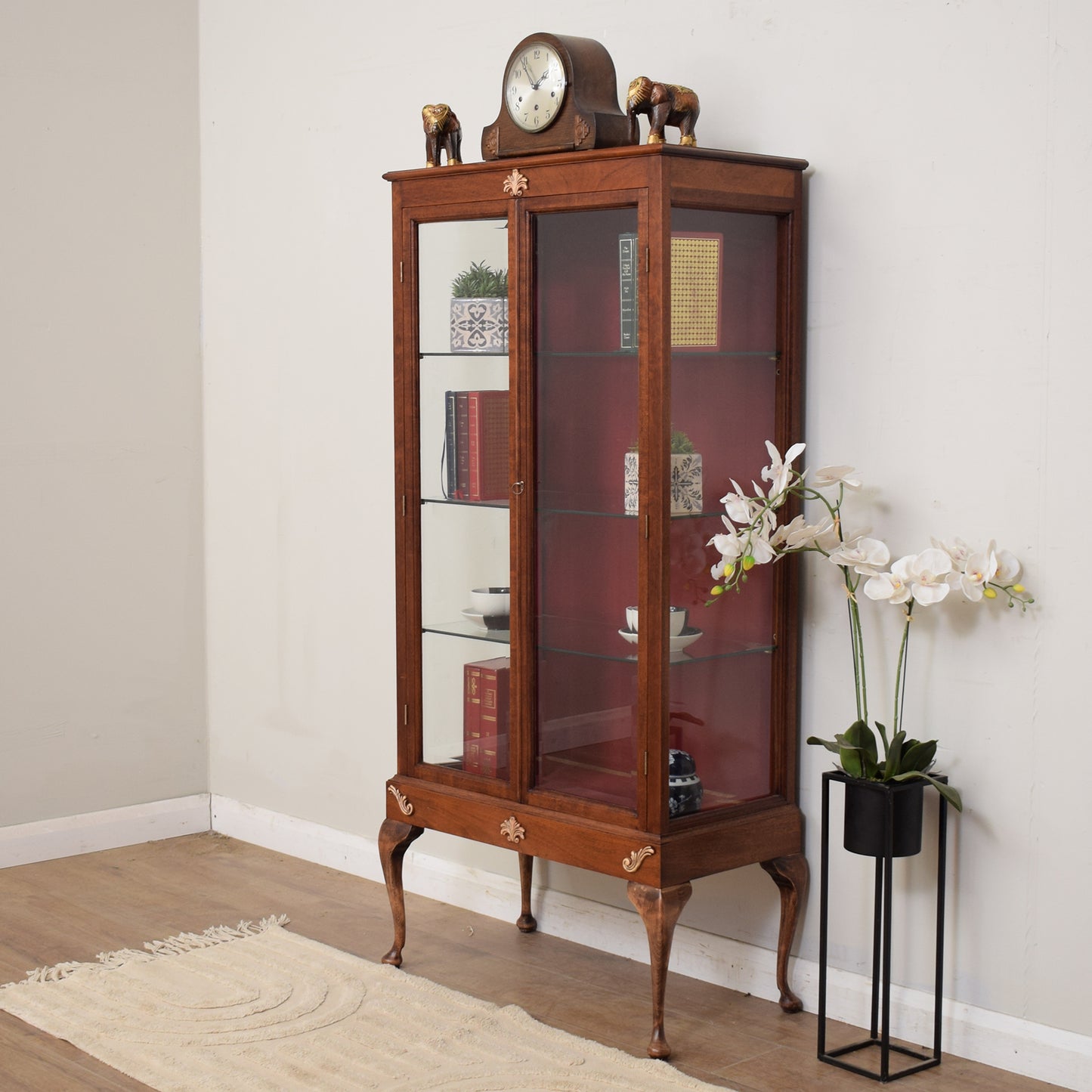 Vintage Mahogany Display Cabinet