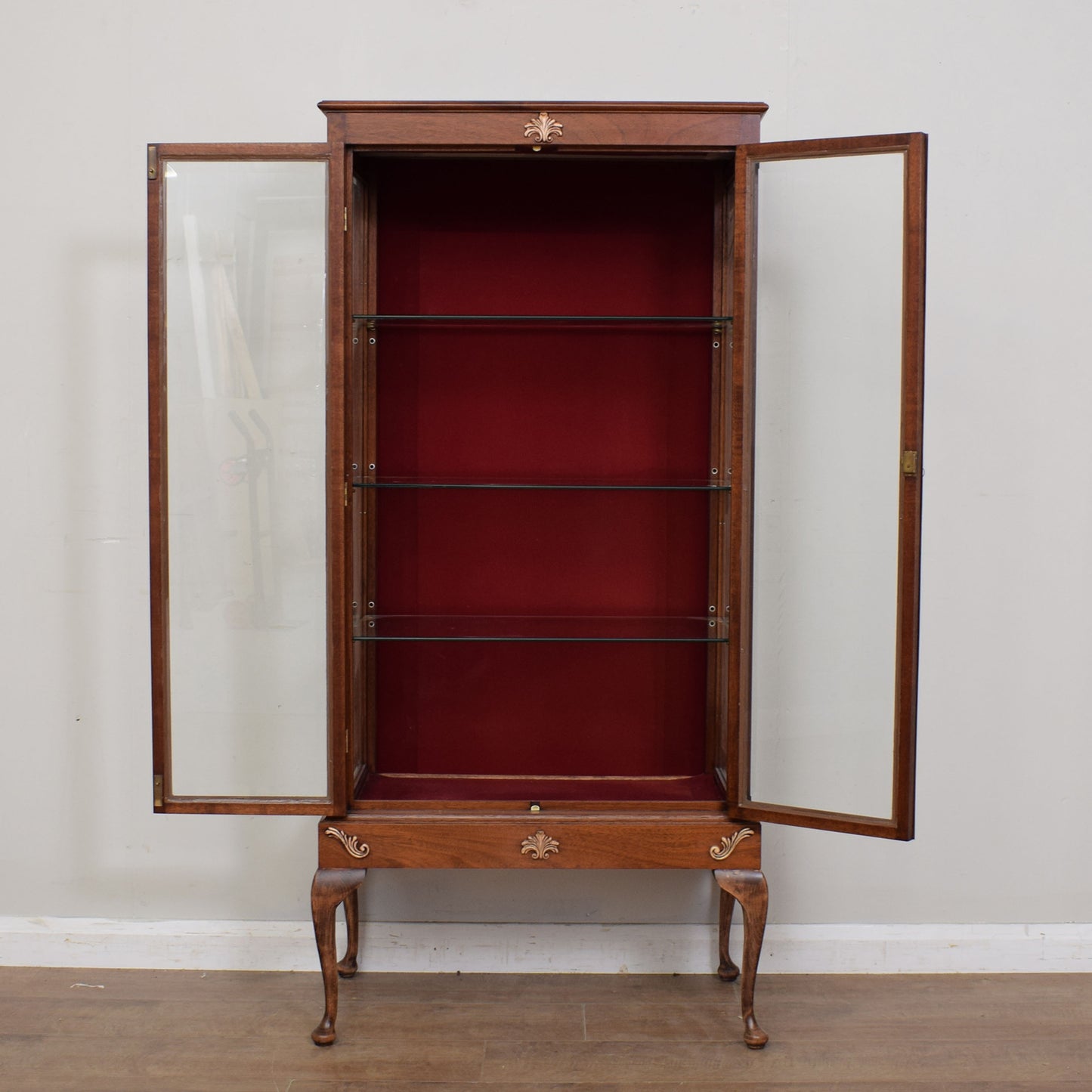 Vintage Mahogany Display Cabinet