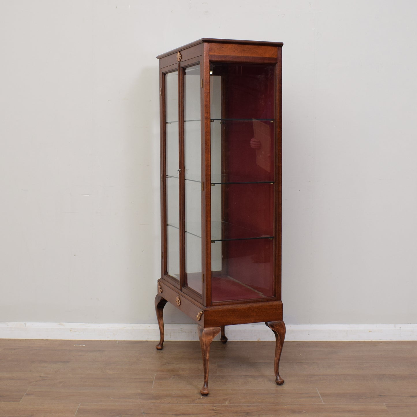 Vintage Mahogany Display Cabinet