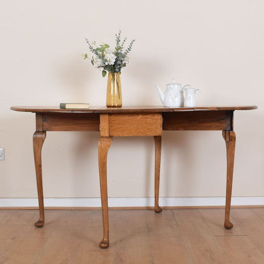 Oak Drop-Leaf Table