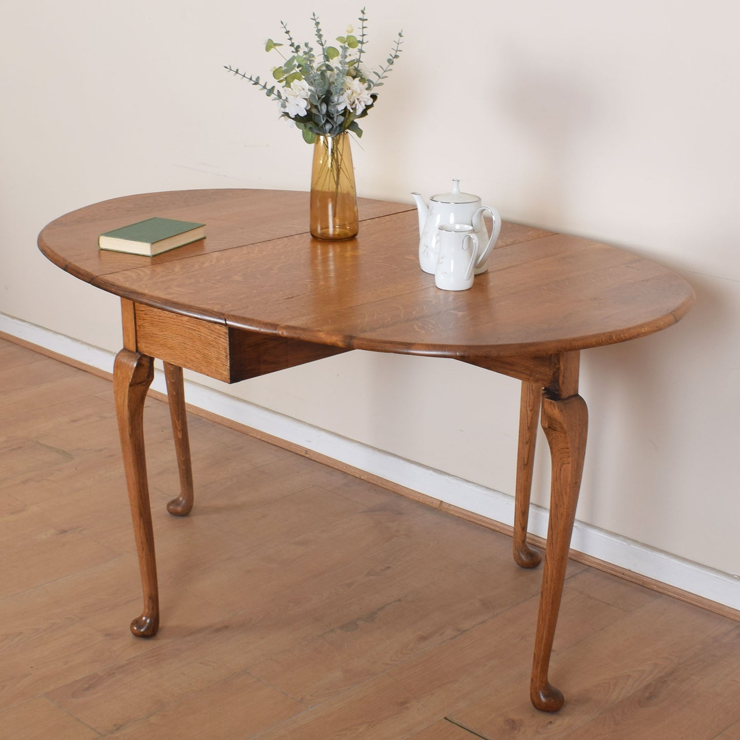 Oak Drop-Leaf Table