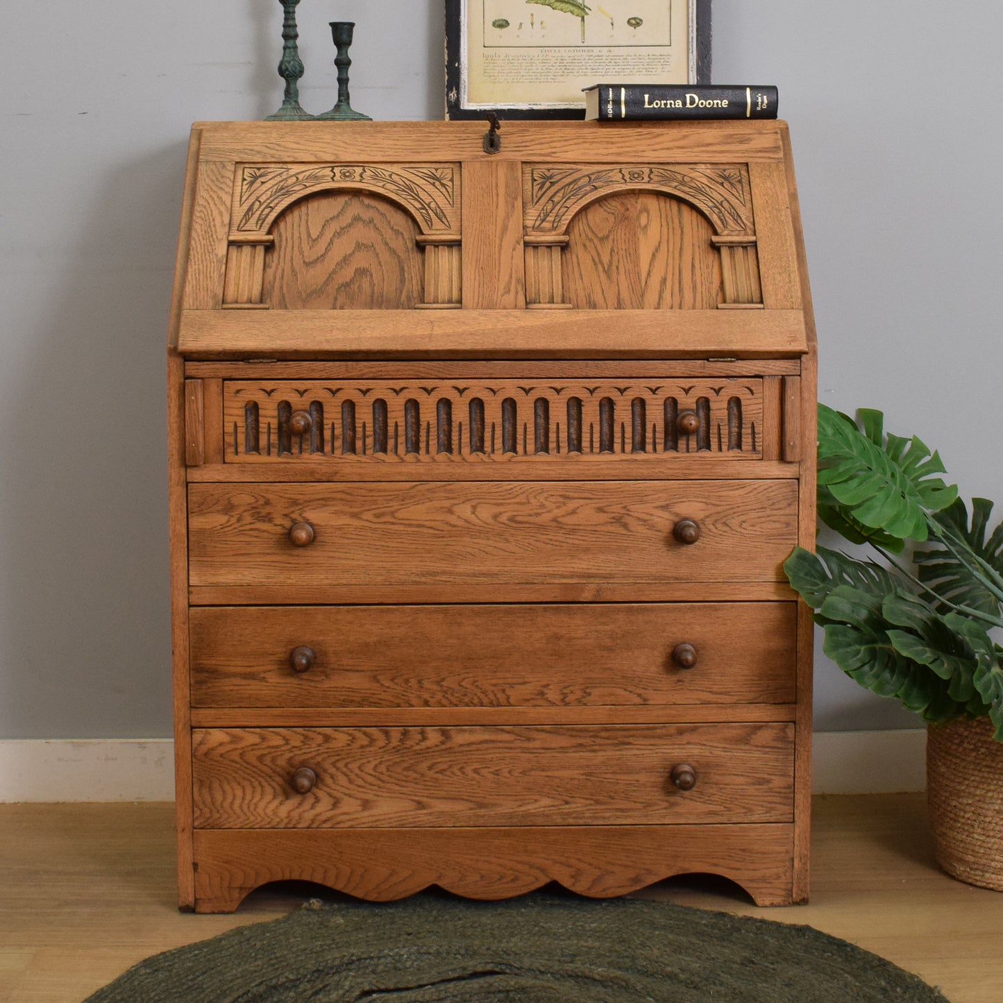 Restored Oak Bureau