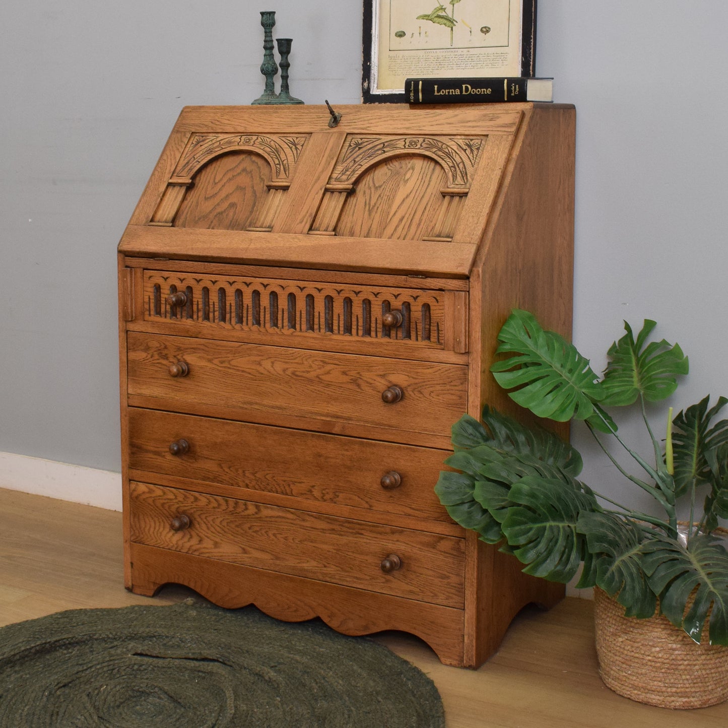 Restored Oak Bureau