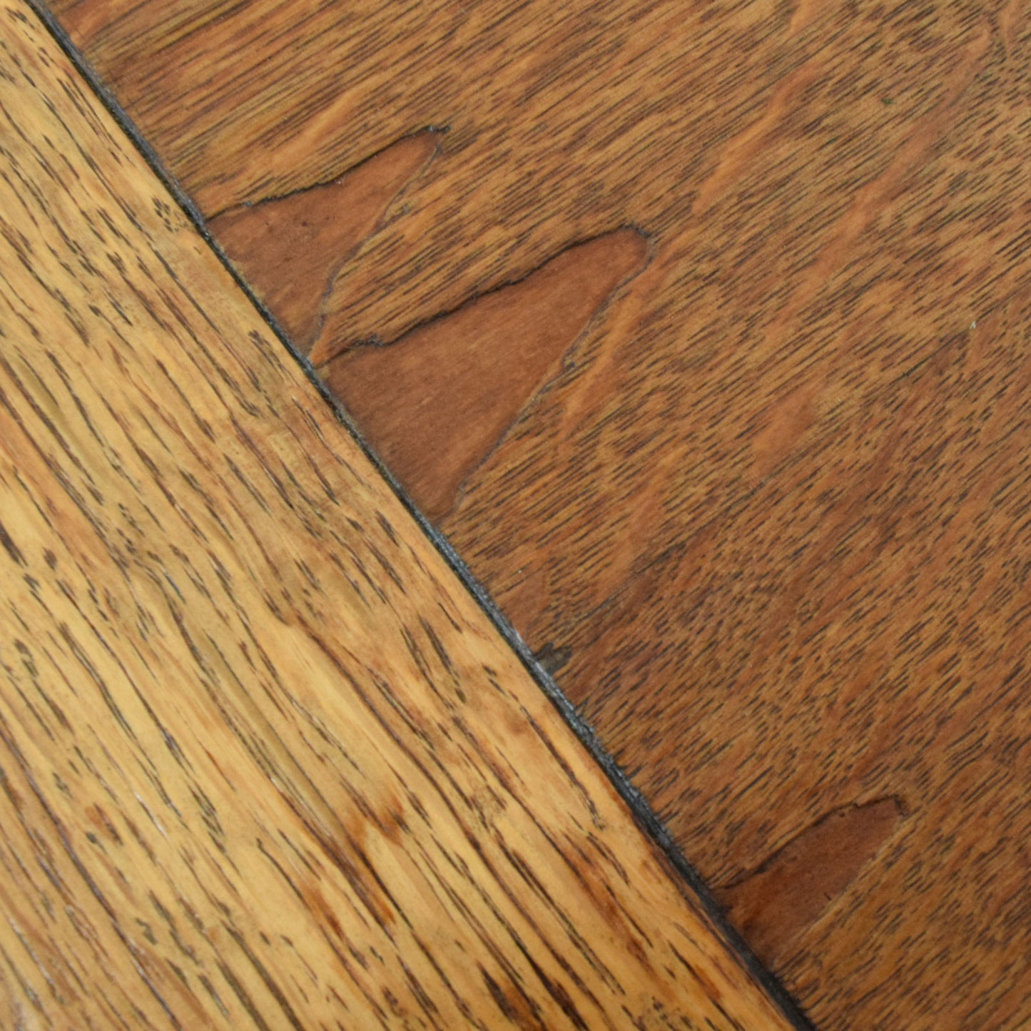 Carved Oak Table and Four Chairs