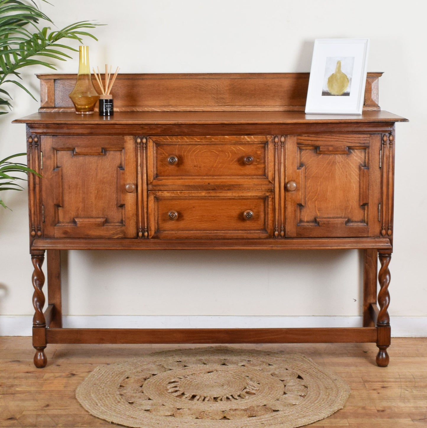 Barley Twist Oak Sideboard