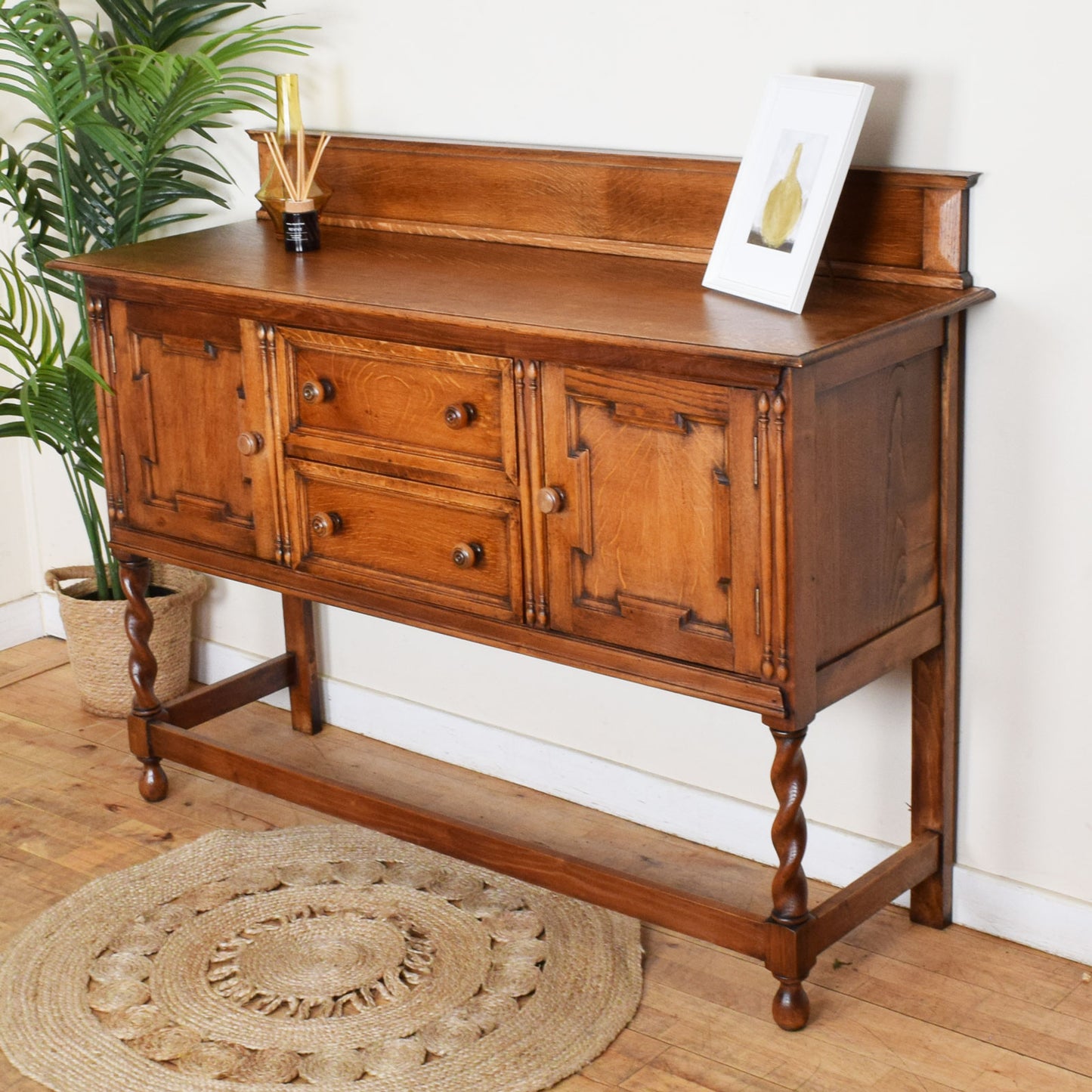 Barley Twist Oak Sideboard