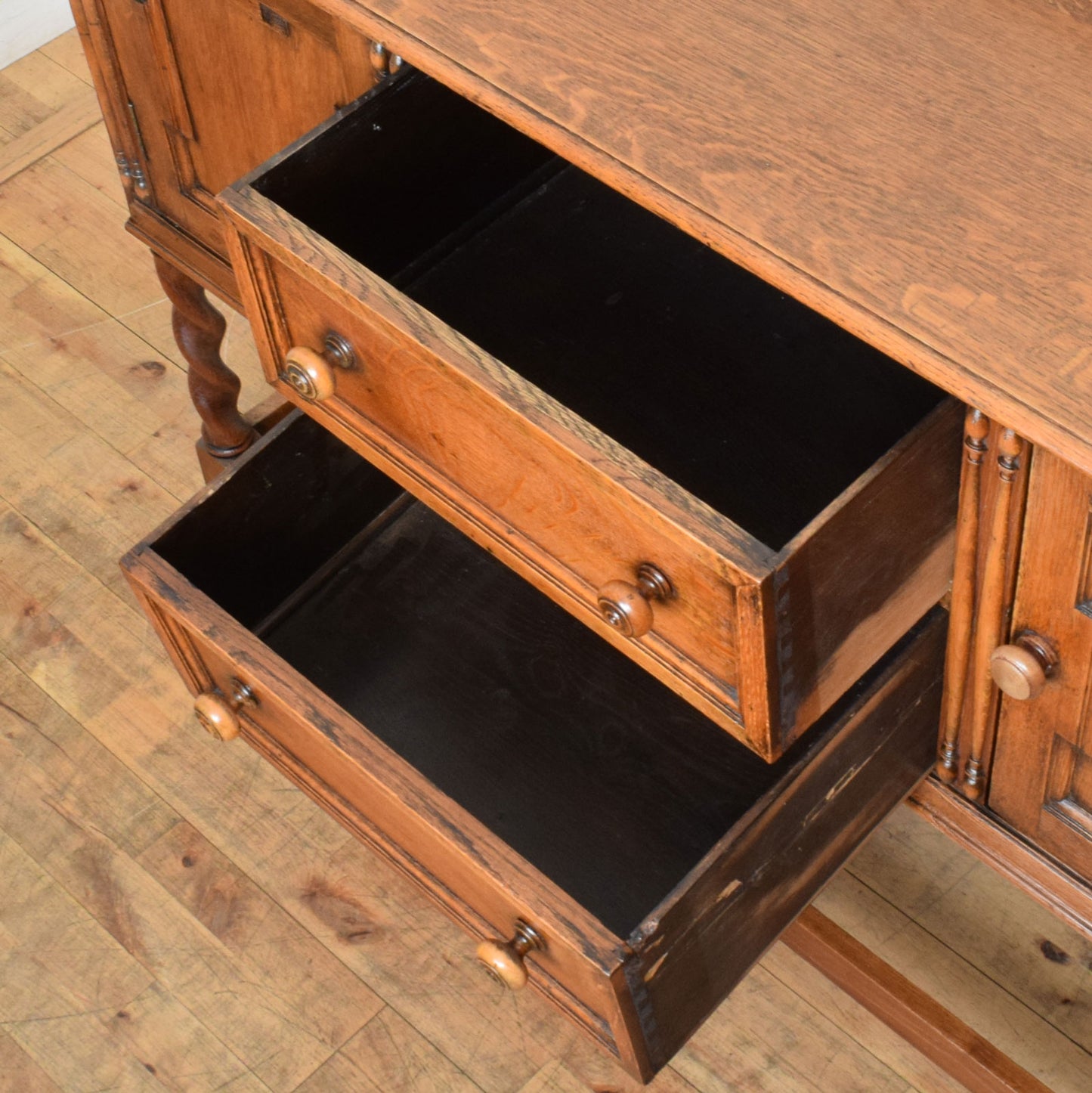 Barley Twist Oak Sideboard