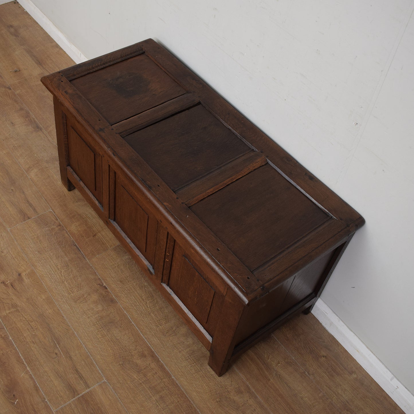 Vintage Oak Blanket Box