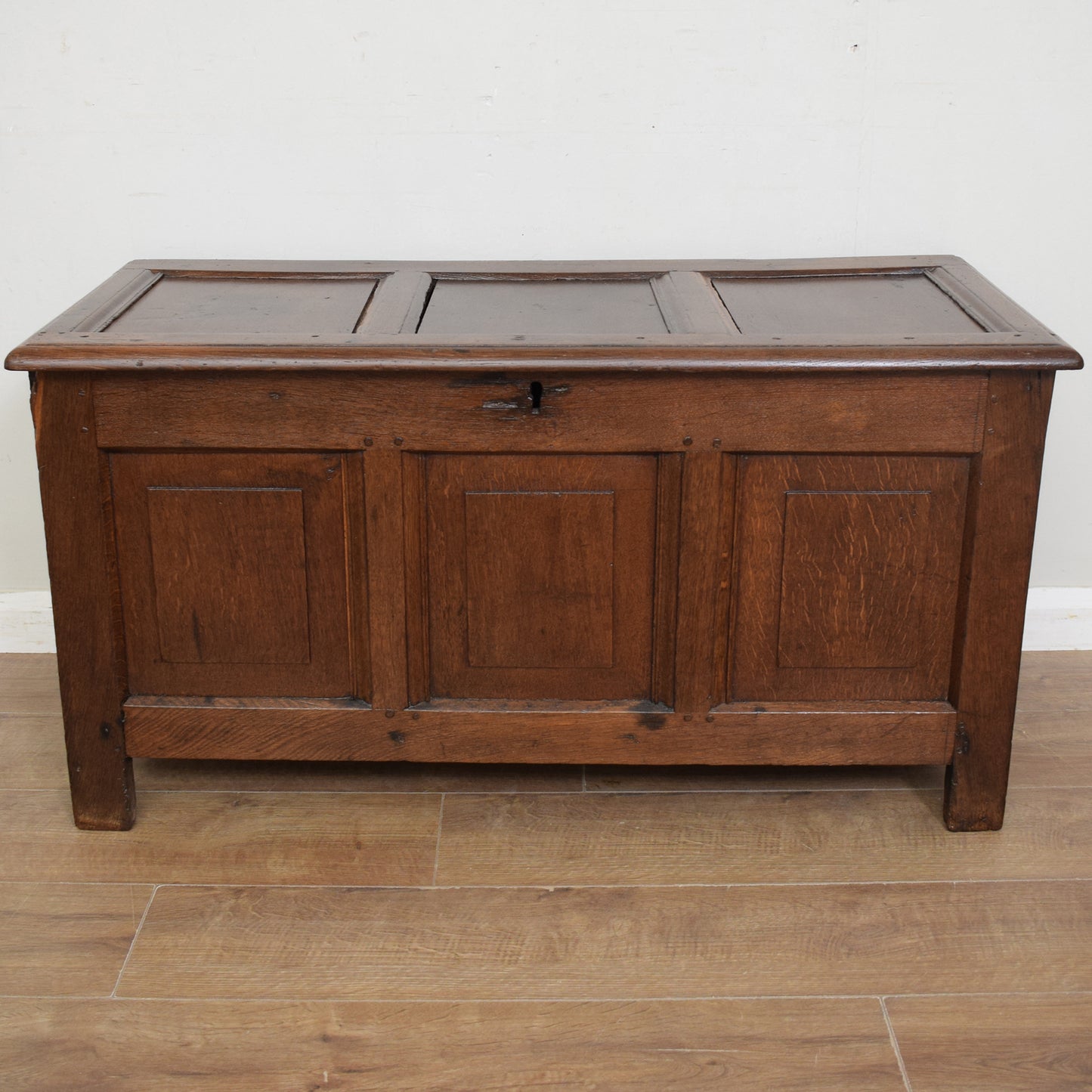 Vintage Oak Blanket Box