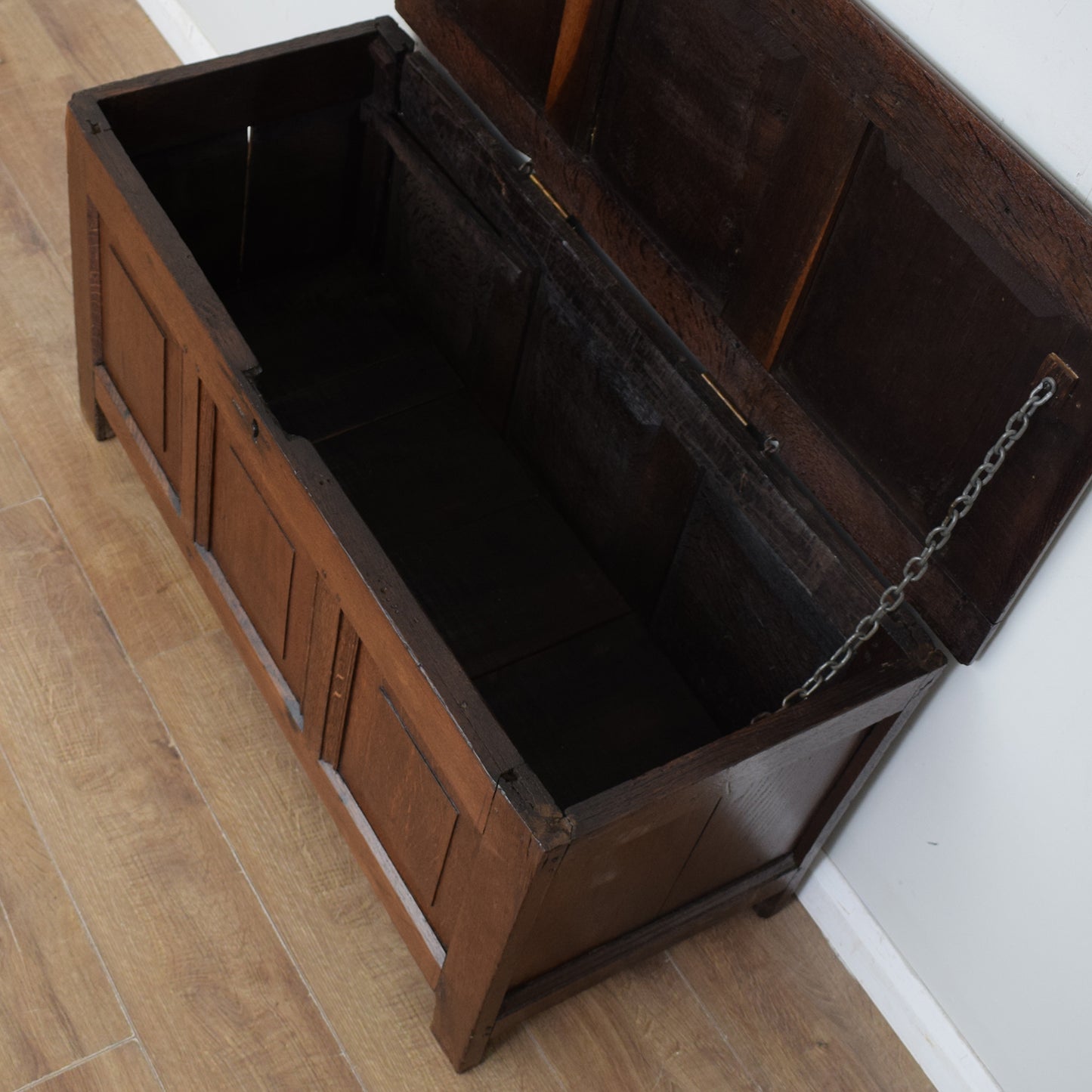 Vintage Oak Blanket Box