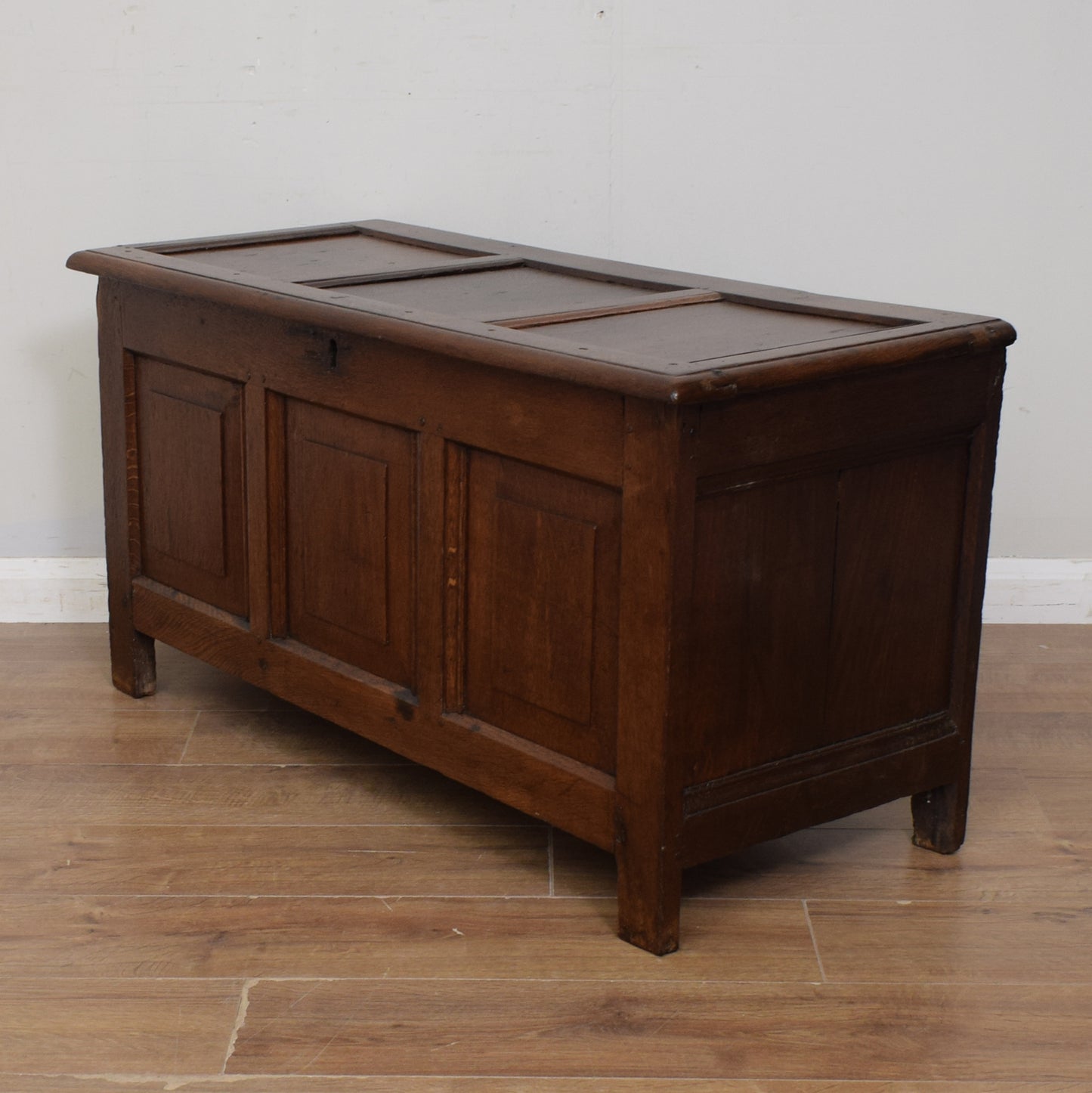 Vintage Oak Blanket Box