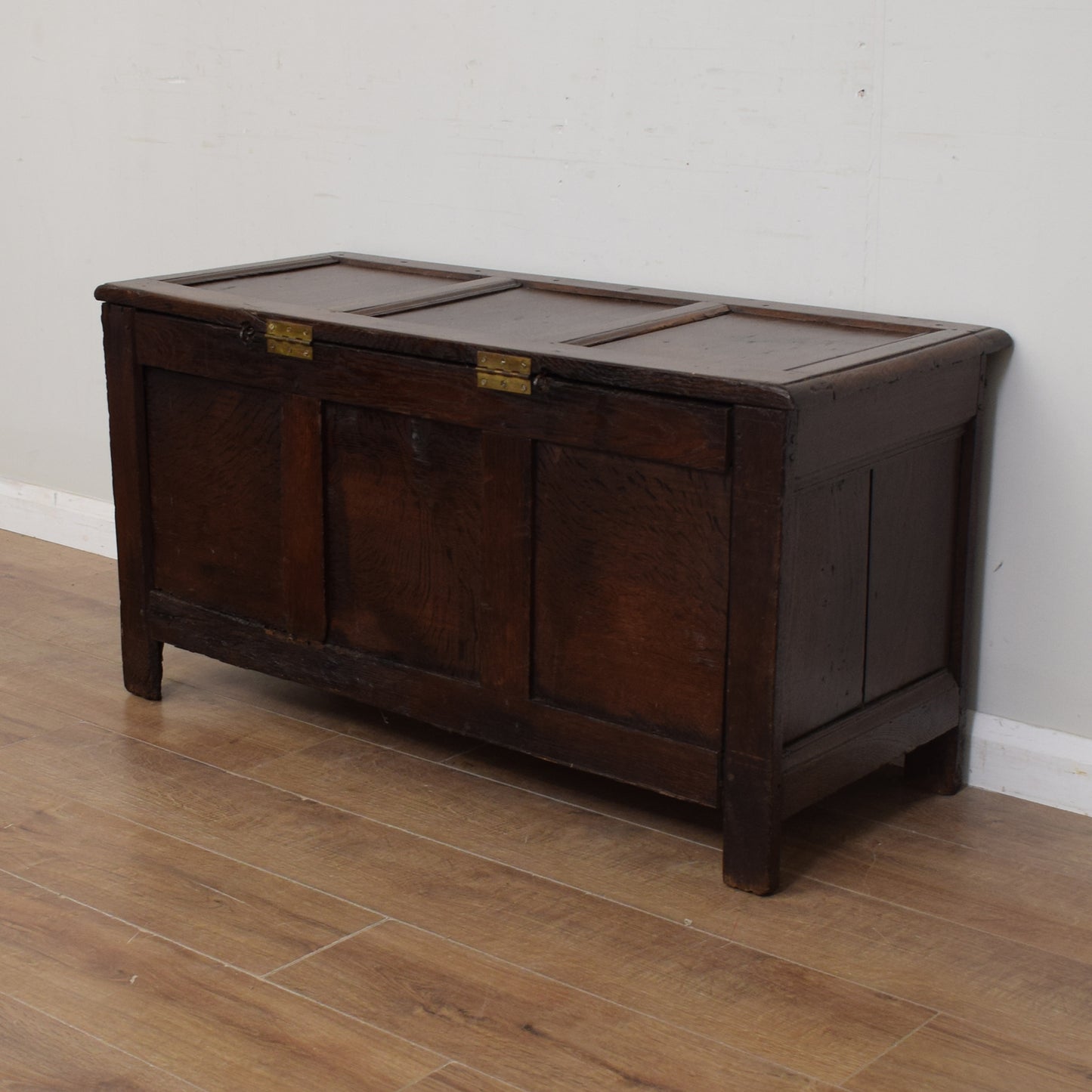 Vintage Oak Blanket Box