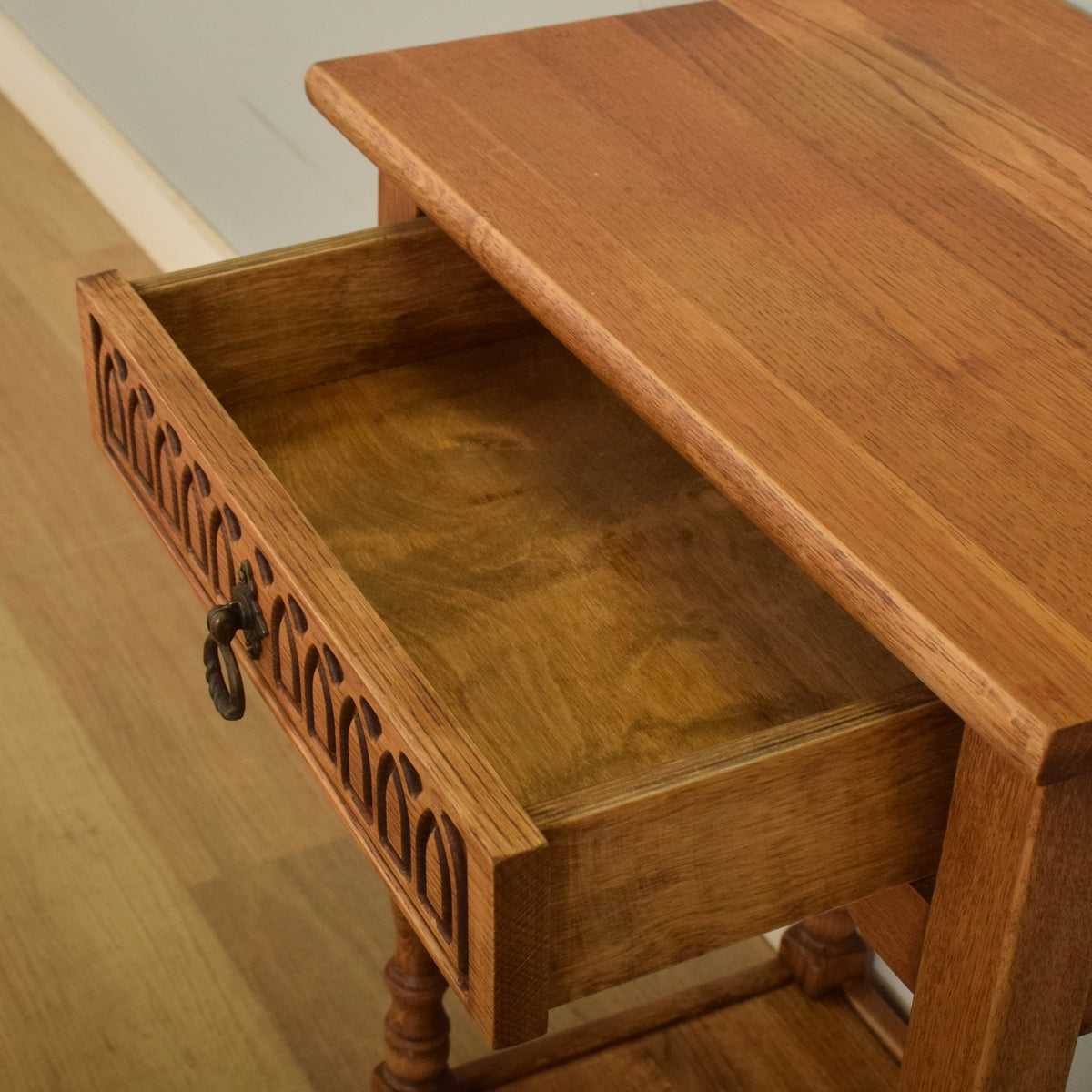 Restored Oak Side Table