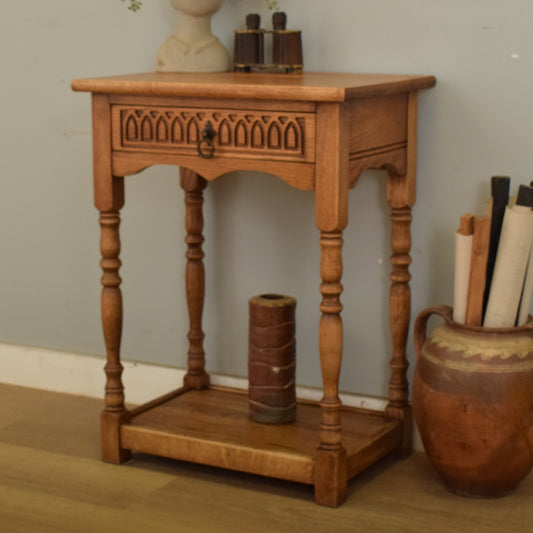 Restored Oak Side Table