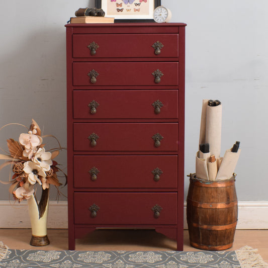 Tall Painted Chest of Drawers