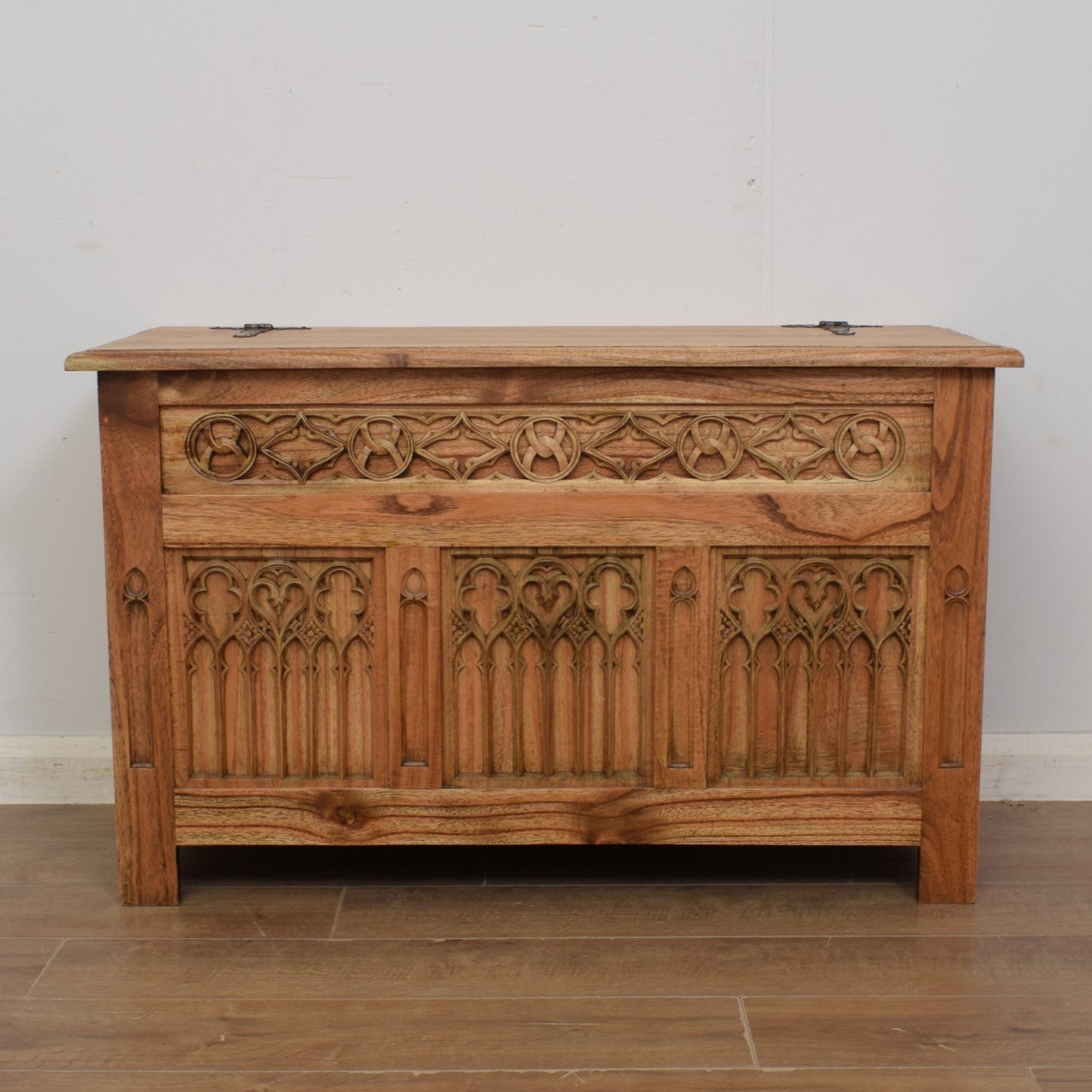 Large Carved Blanket Box