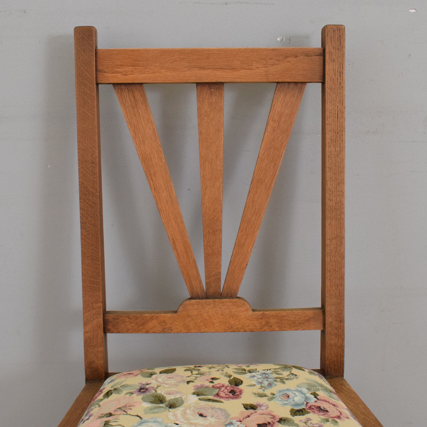 Oak Barley-Twist Drop Leaf Table and Four Chairs