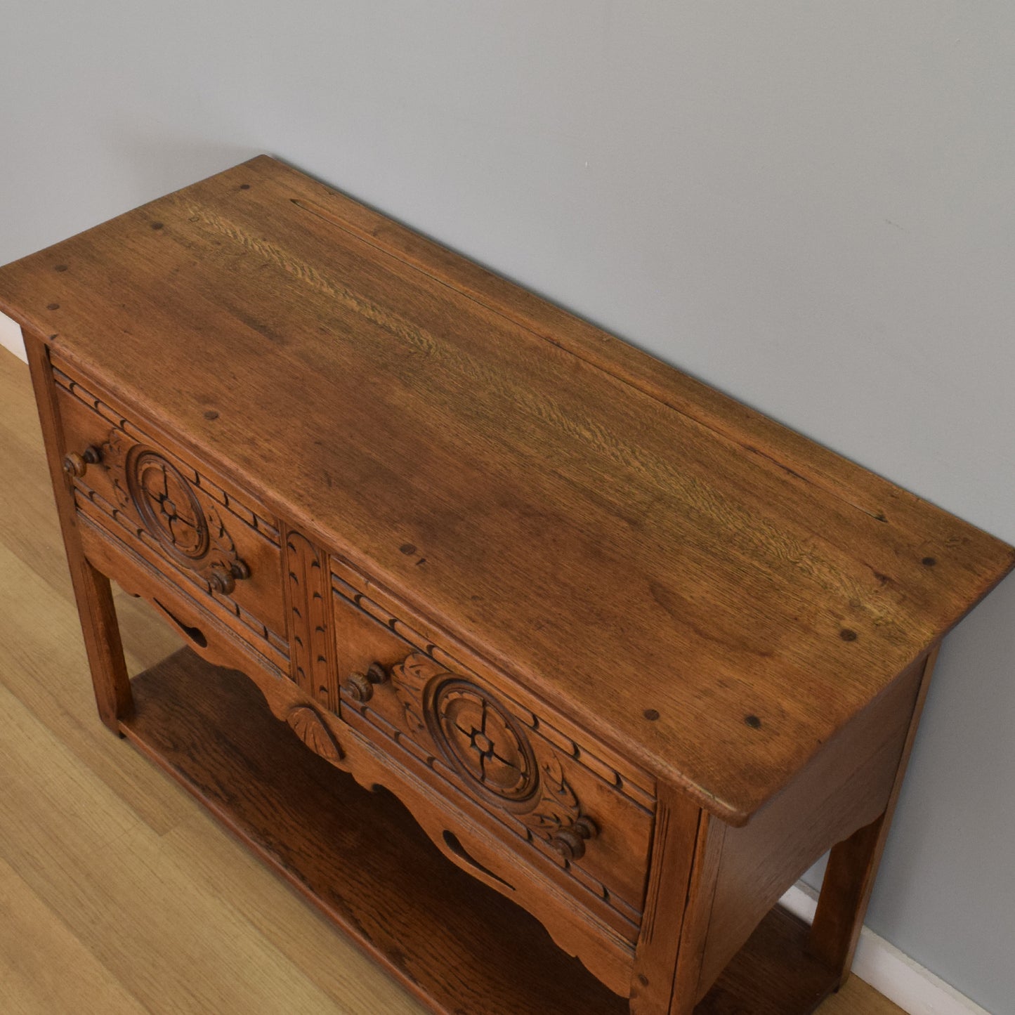 Carved Oak Sideboard