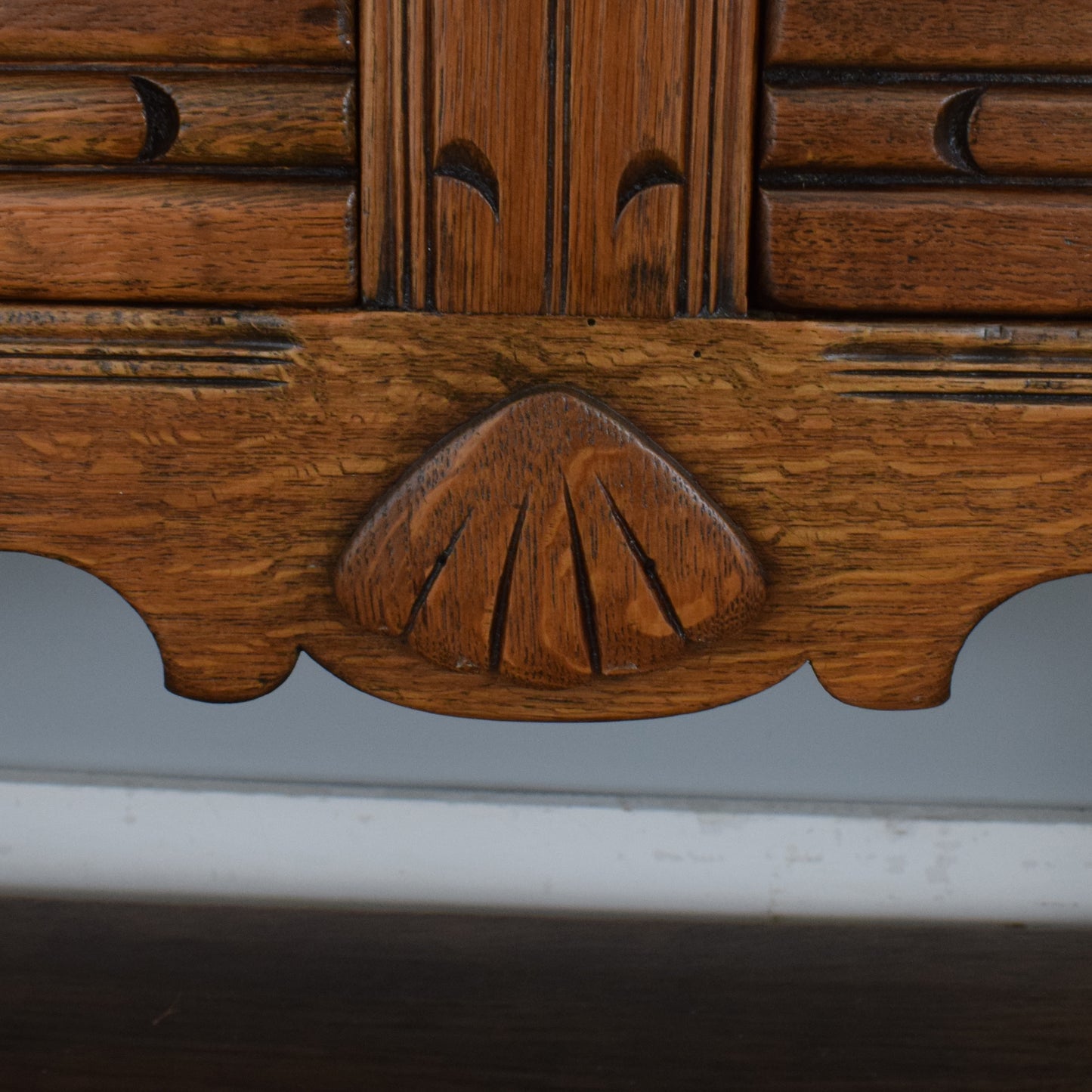 Carved Oak Sideboard