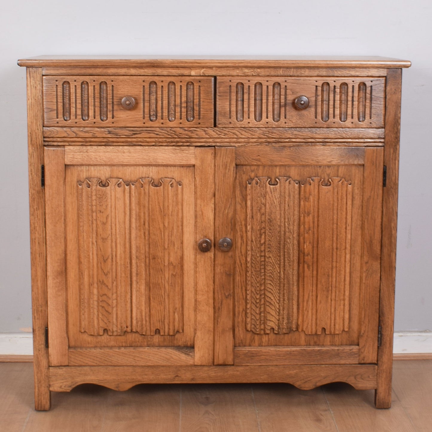 Oak Linenfold Sideboard