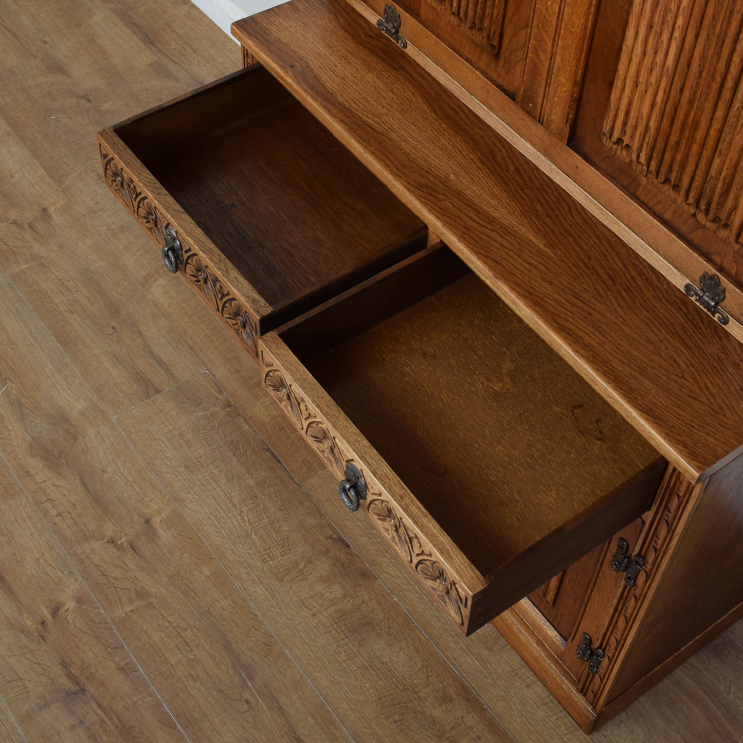 Old Charm Bookcase Bureau Cabinet