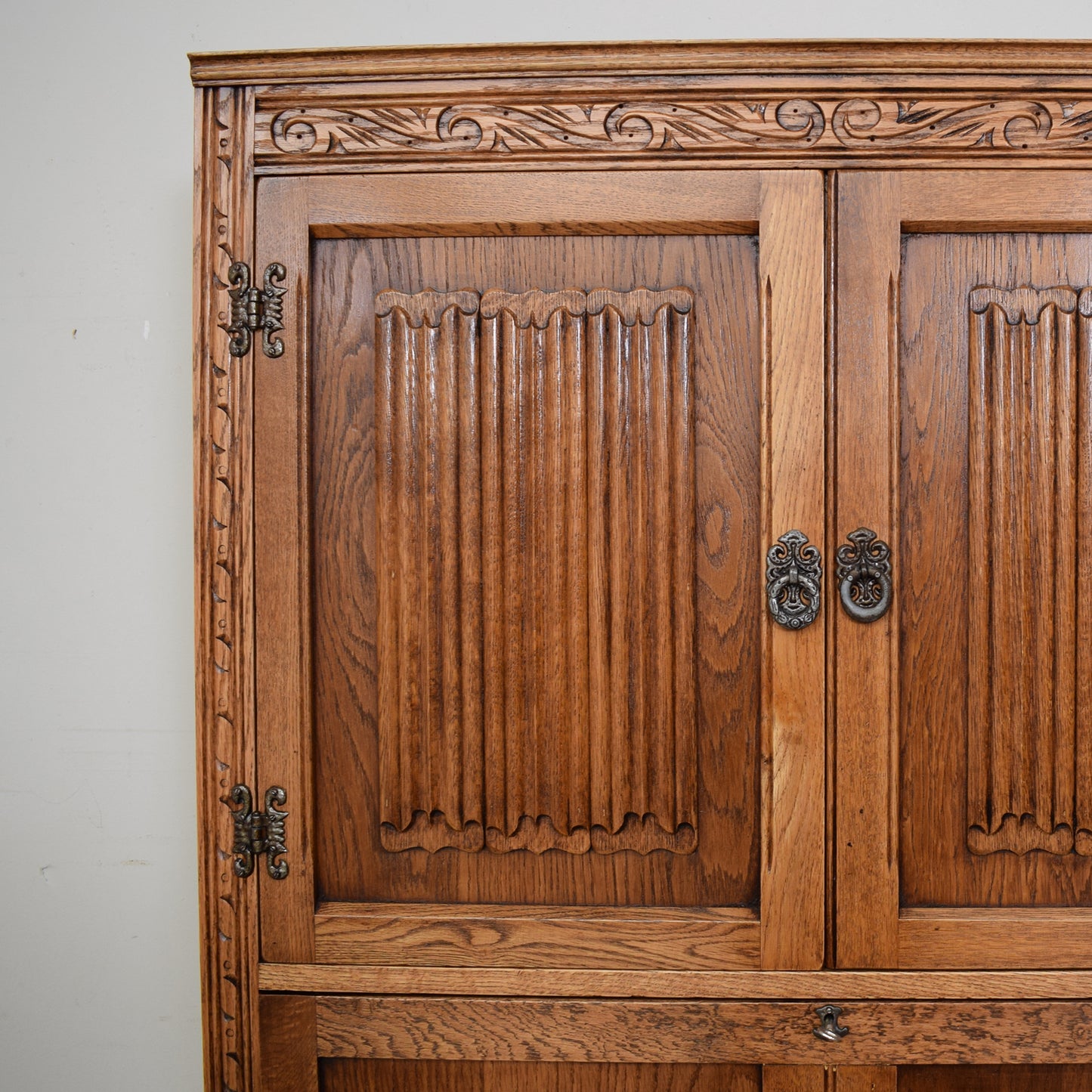 Old Charm Bookcase Bureau Cabinet