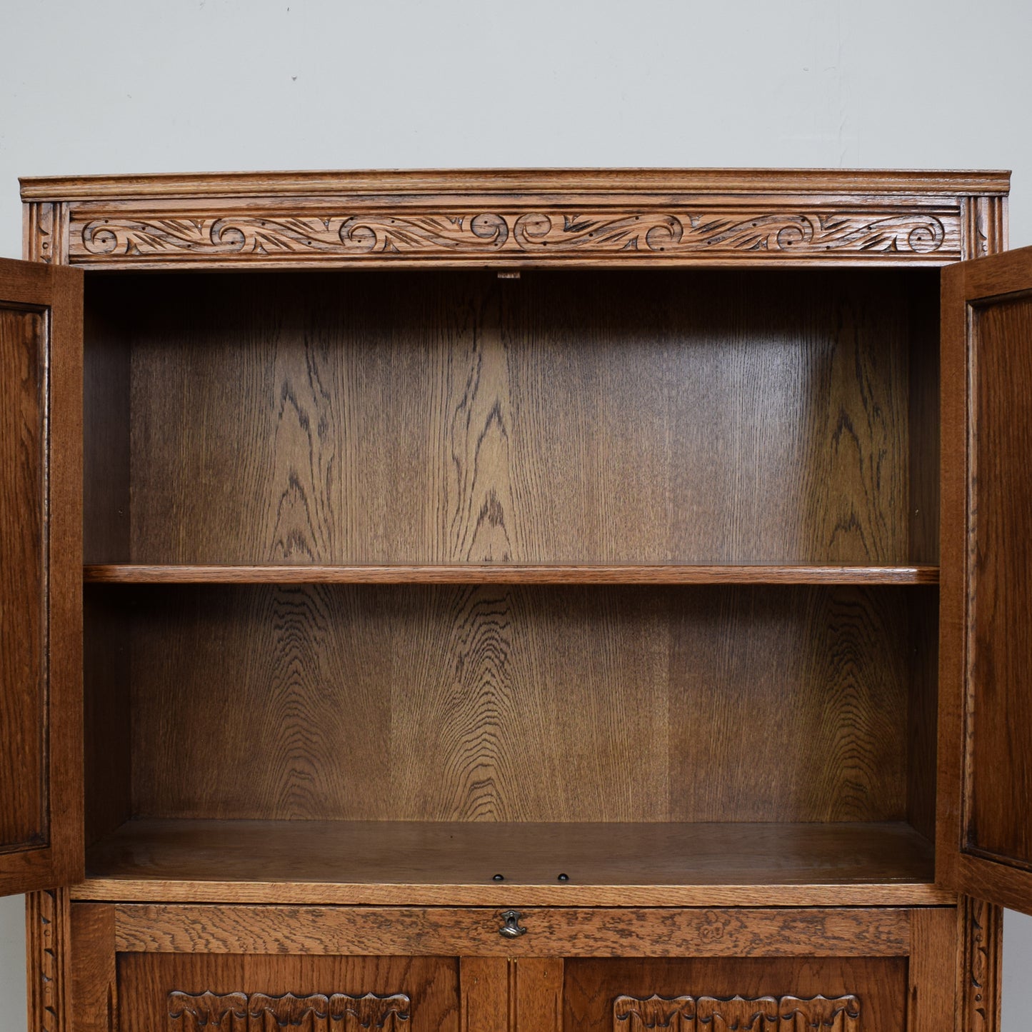 Old Charm Bookcase Bureau Cabinet