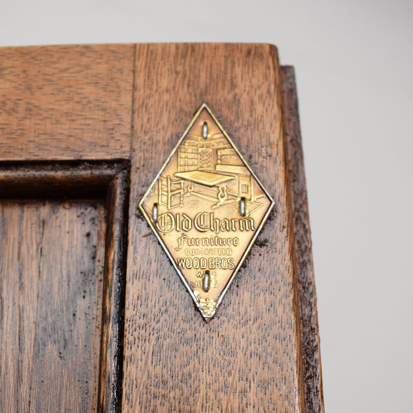 Old Charm Bookcase Bureau Cabinet