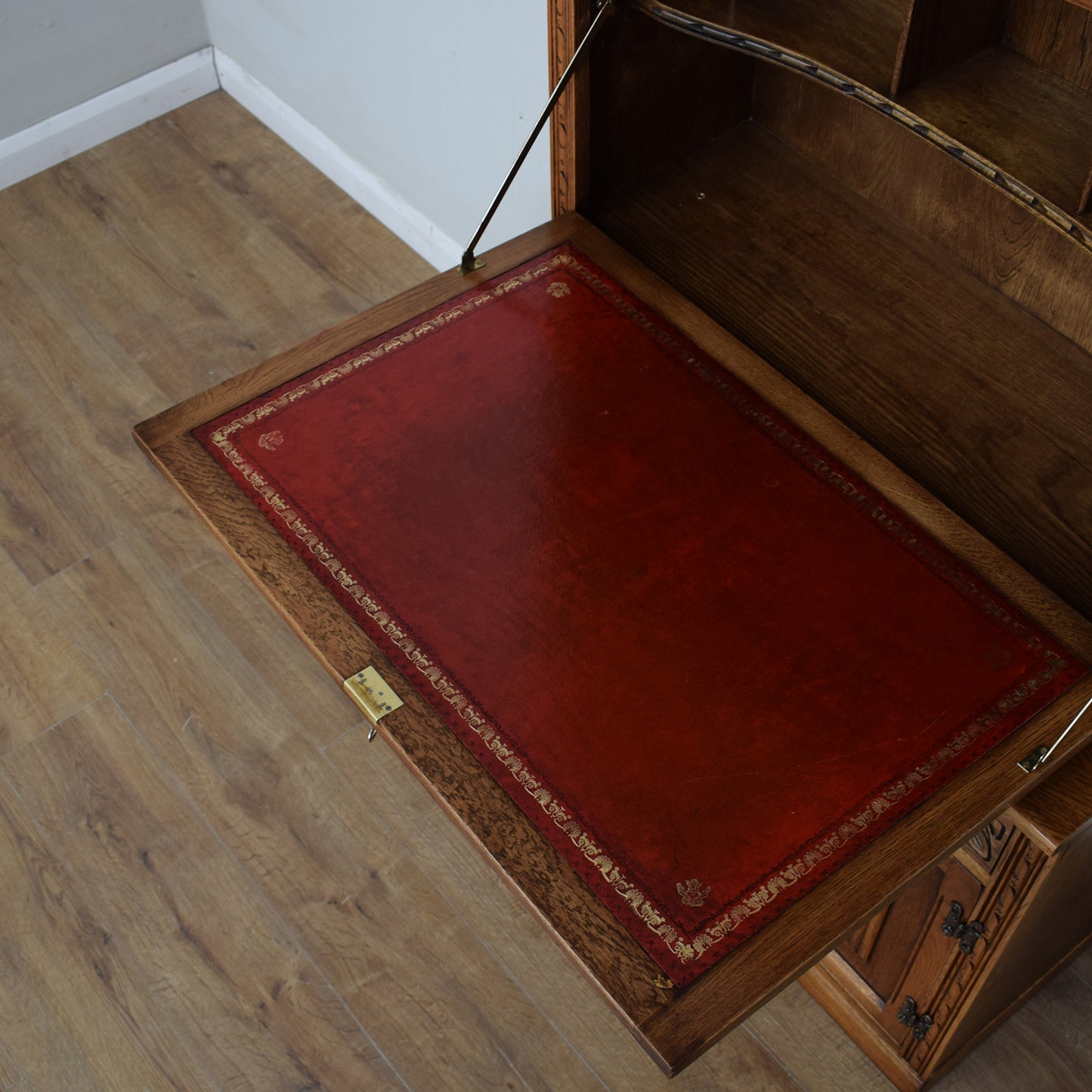 Old Charm Bookcase Bureau Cabinet