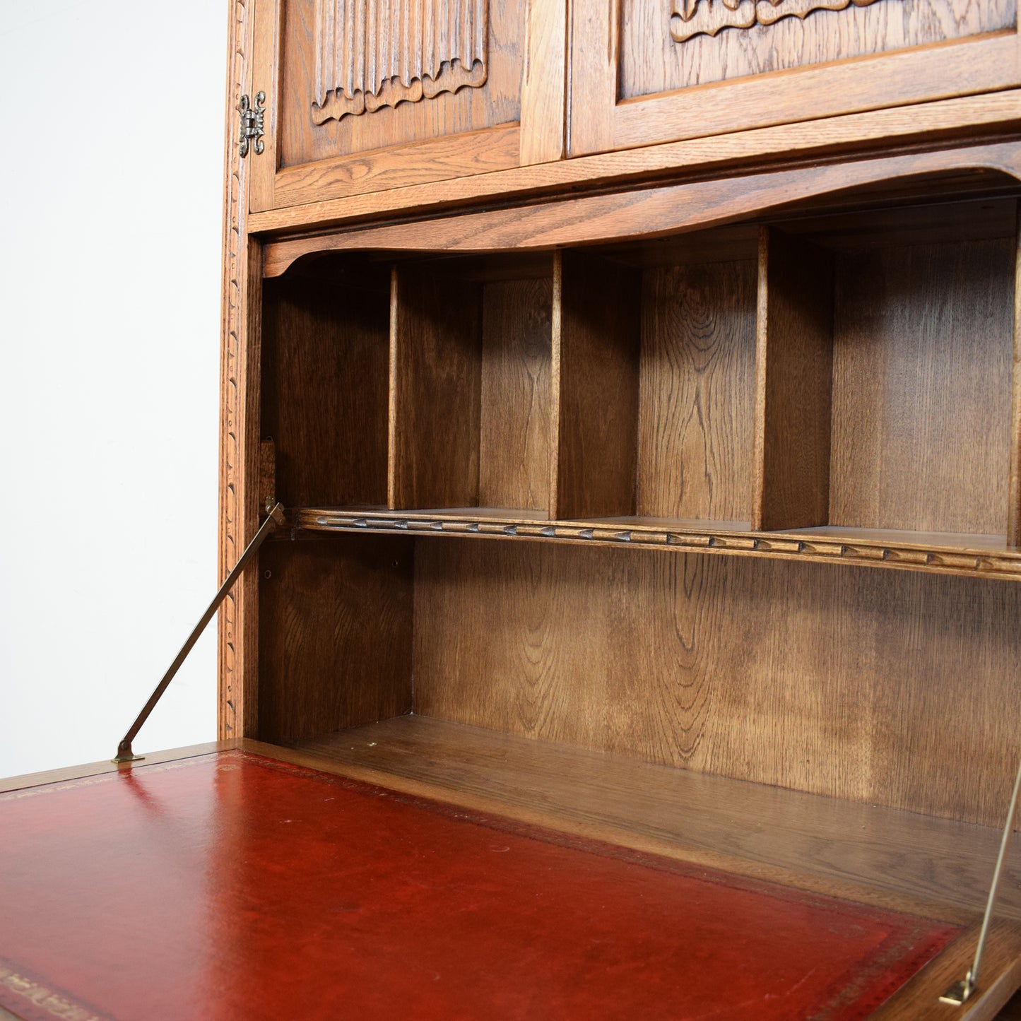 Old Charm Bookcase Bureau Cabinet