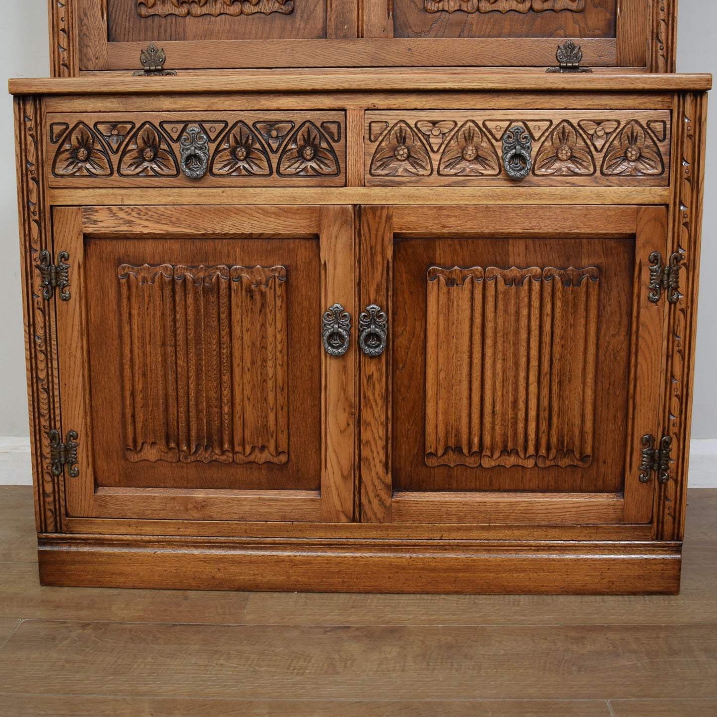 Old Charm Bookcase Bureau Cabinet