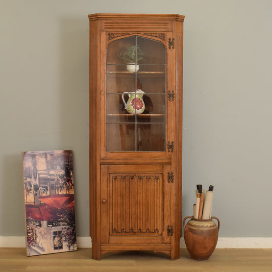 Oak Corner Cabinet