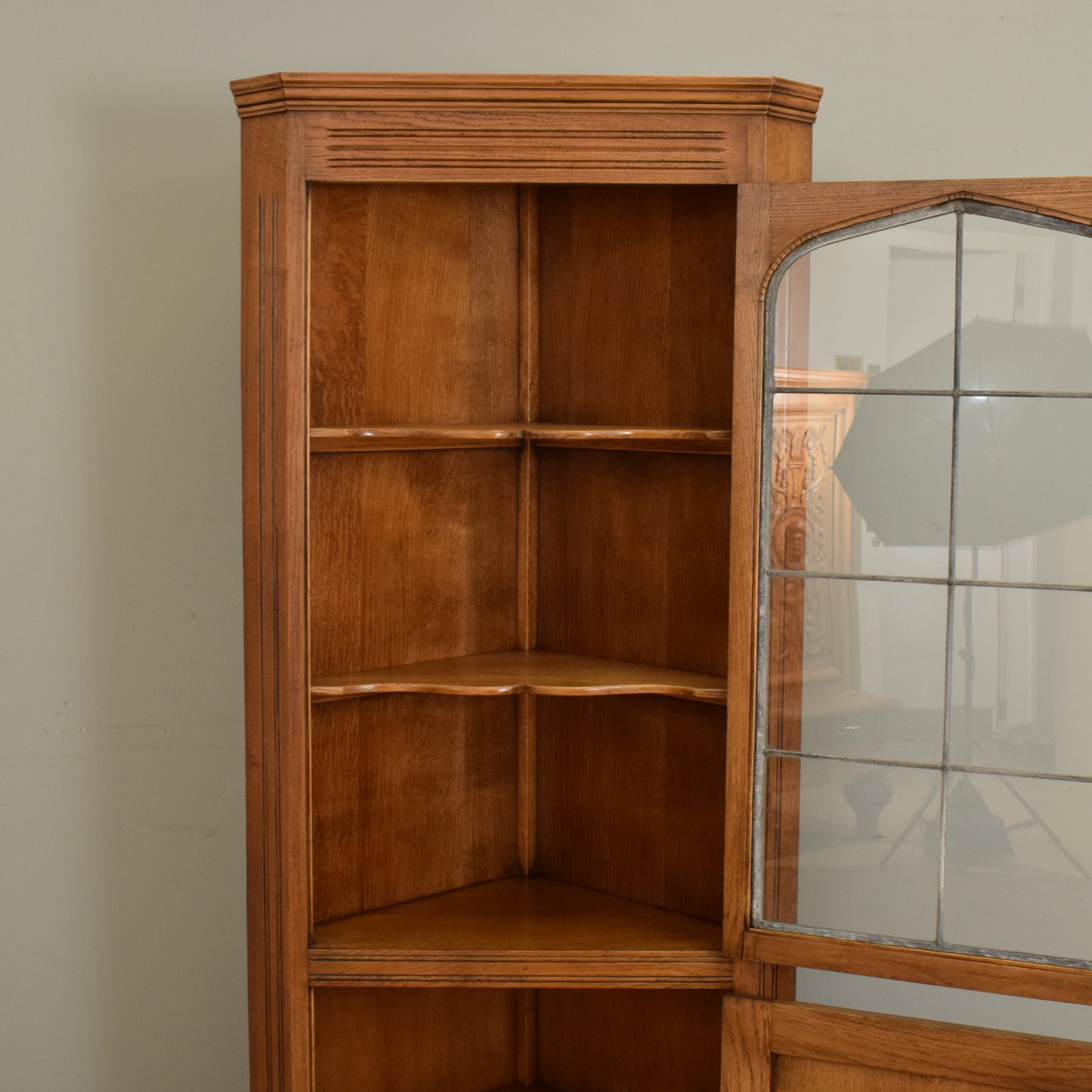 Oak Corner Cabinet