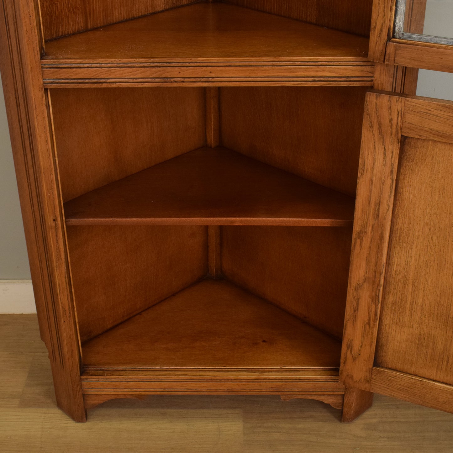 Oak Corner Cabinet