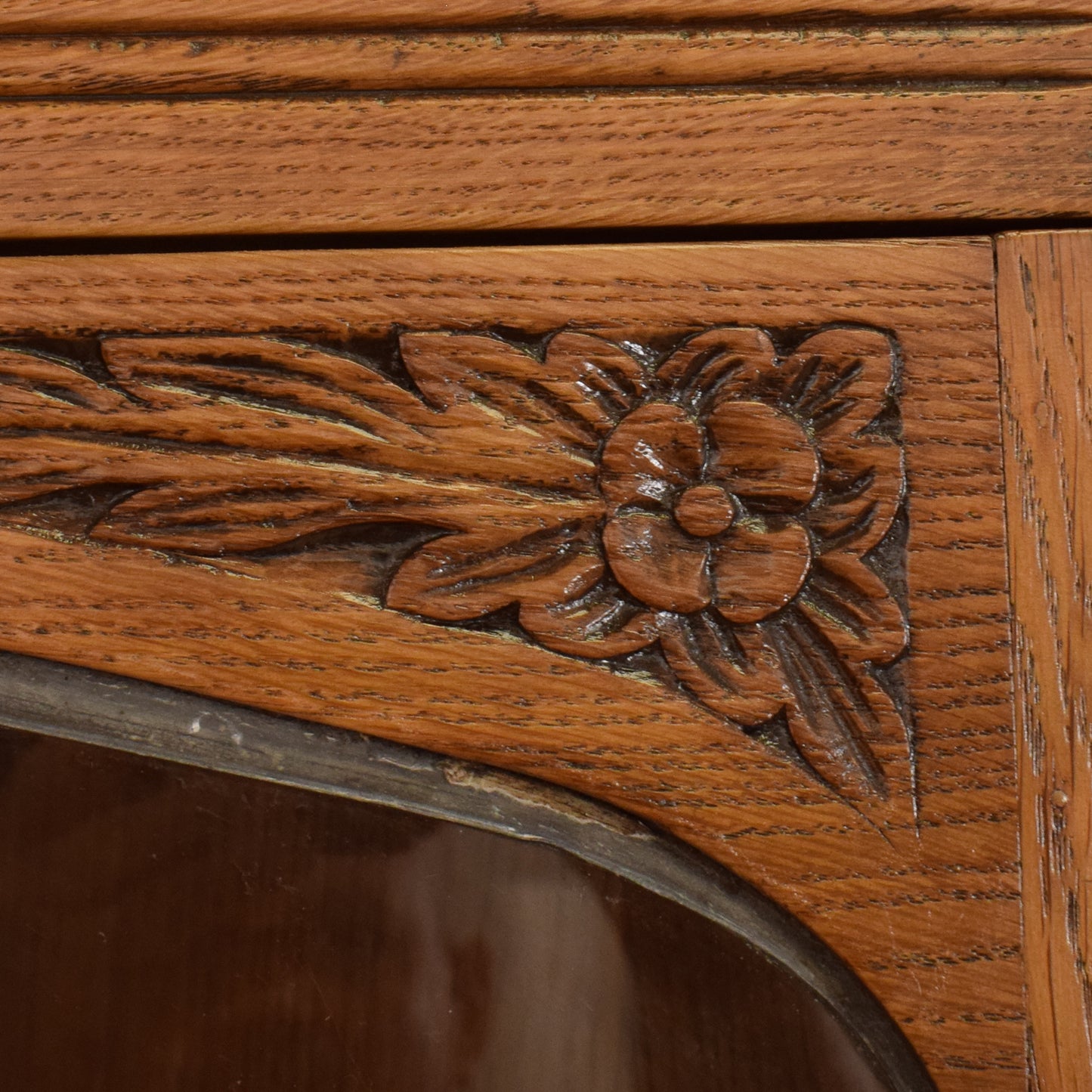 Oak Corner Cabinet